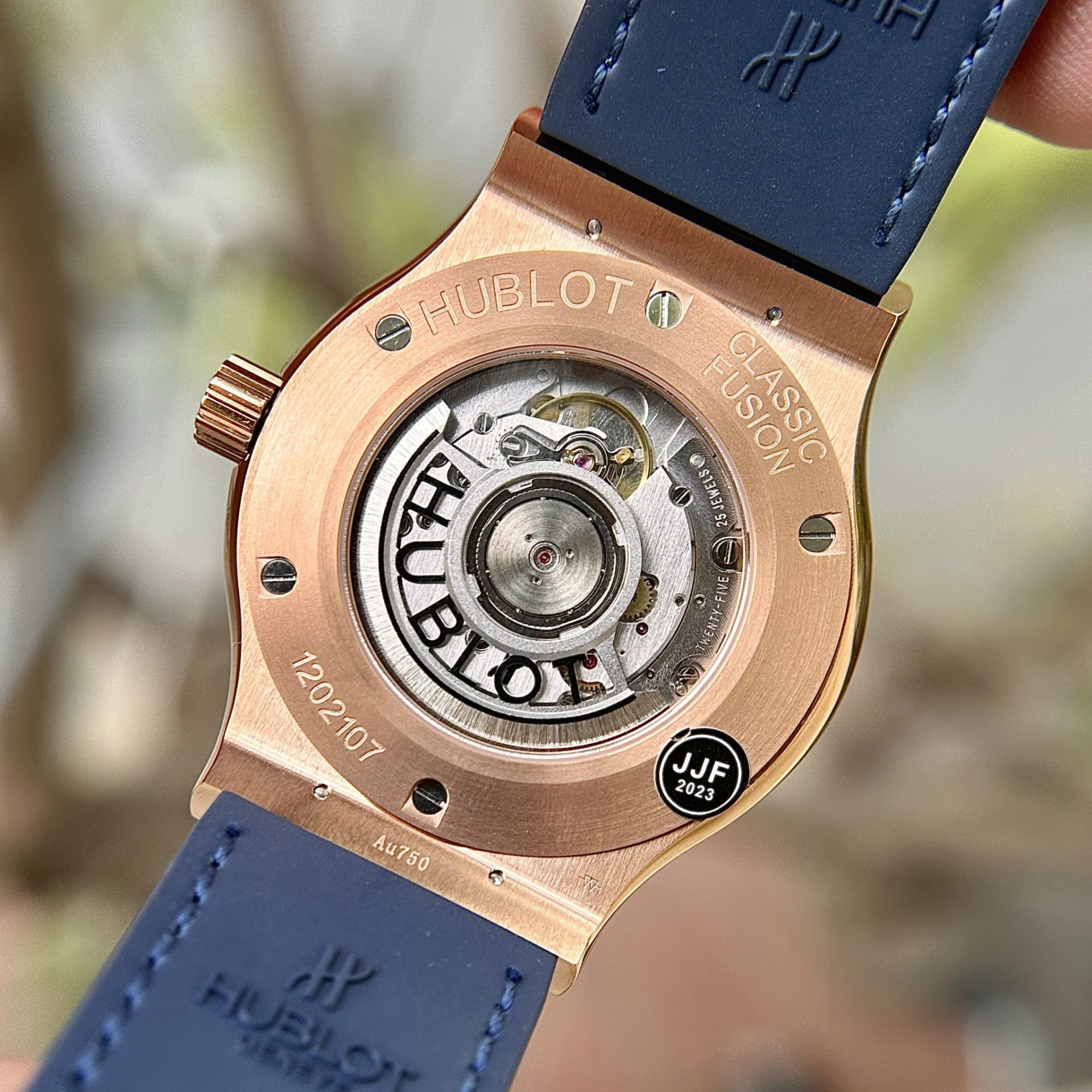 Hublot Replica 1:1 Watch Classic Fusion King Gold Blue Dial JJF Factory 42mm - Top club
