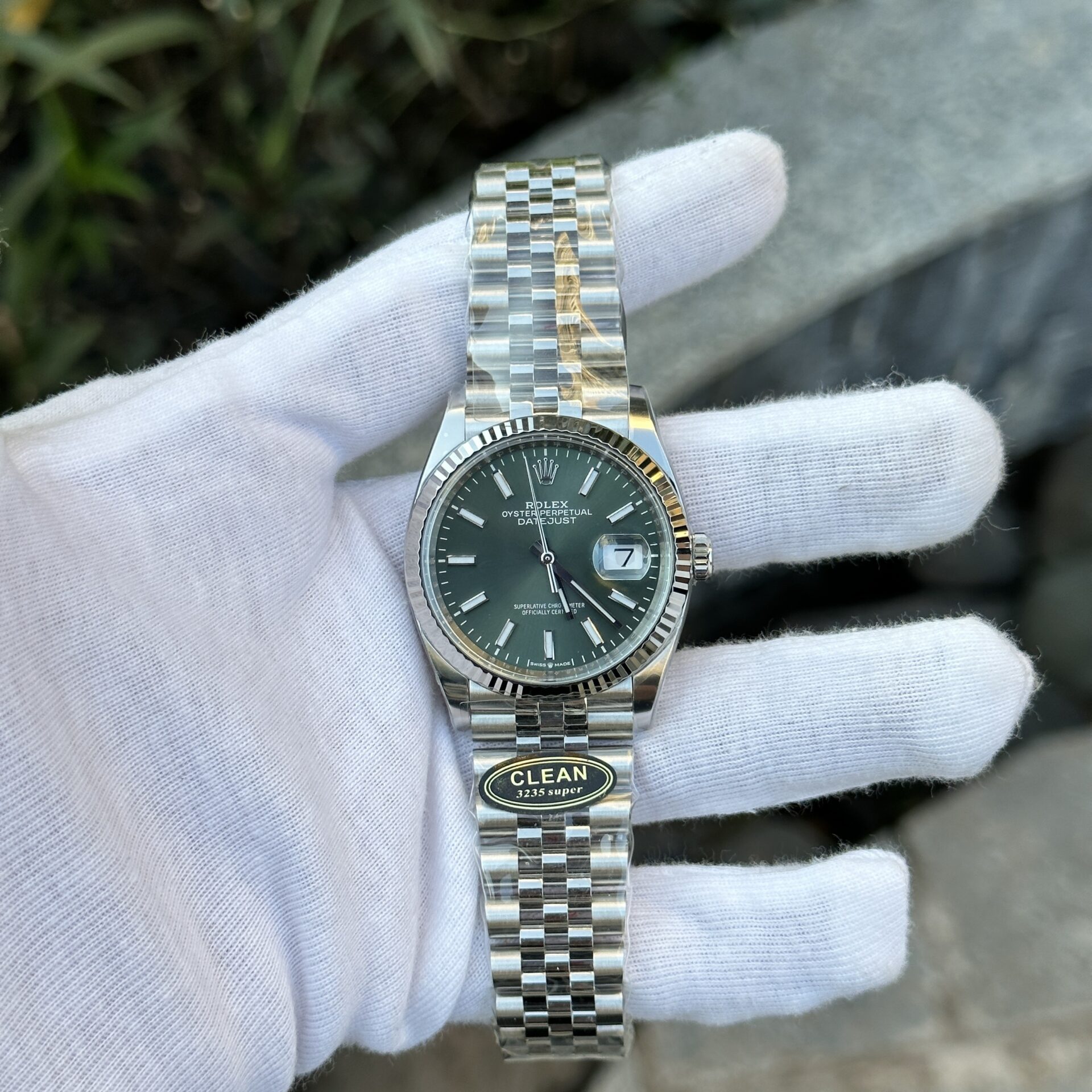 Rolex DateJust 126334 Green Dial Jubilee Strap Clean Factory 36mm - Elite Watch Atelier