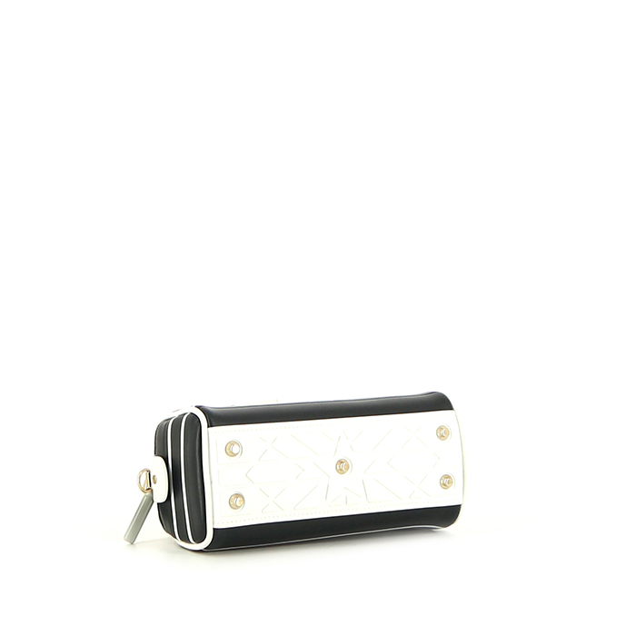 Dior Bowling handbag micro in blue and white leather1:1High-quality replica
