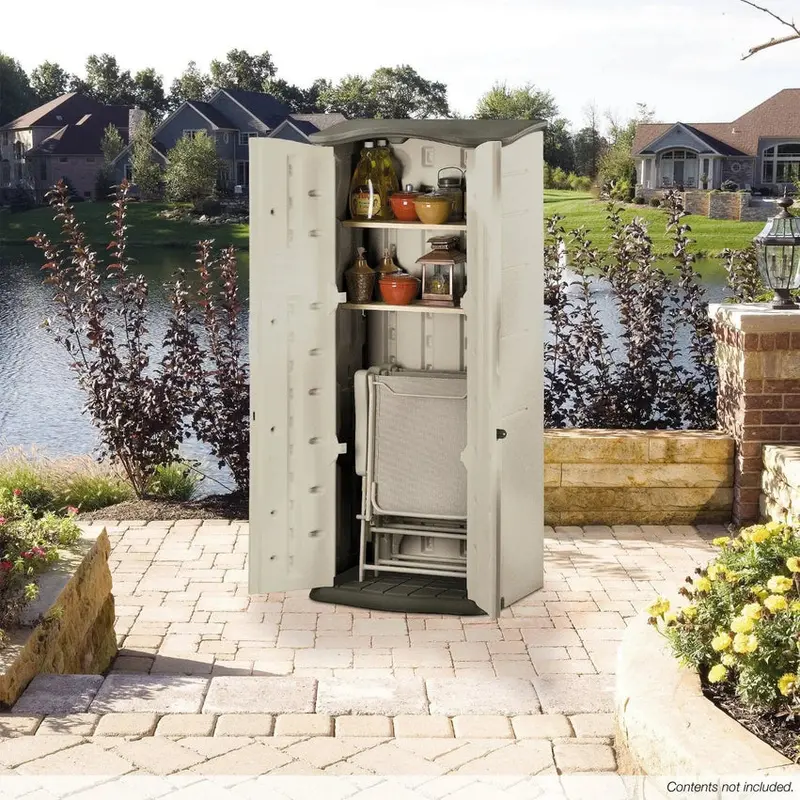 Rubbermaid Vertical Plastic Outdoor Storage Shed - Image 4 Rubbermaid Vertical Plastic Outdoor Storage Shed - Image 4