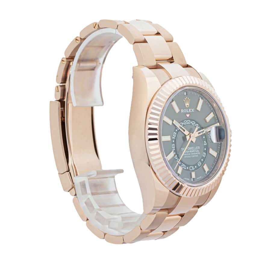 Rolex Sky-Dweller 326935-0007 SRO Automatic Everose Rhodium Dial Oyster Replica - Elite Watch Atelier