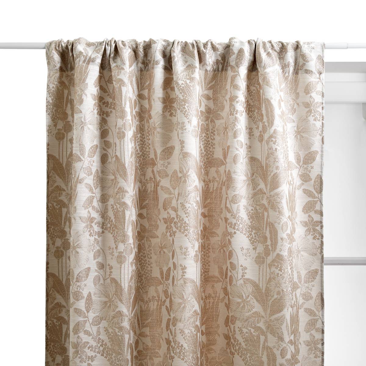 "Samara" Curtain Beige linen, 260x140 cm