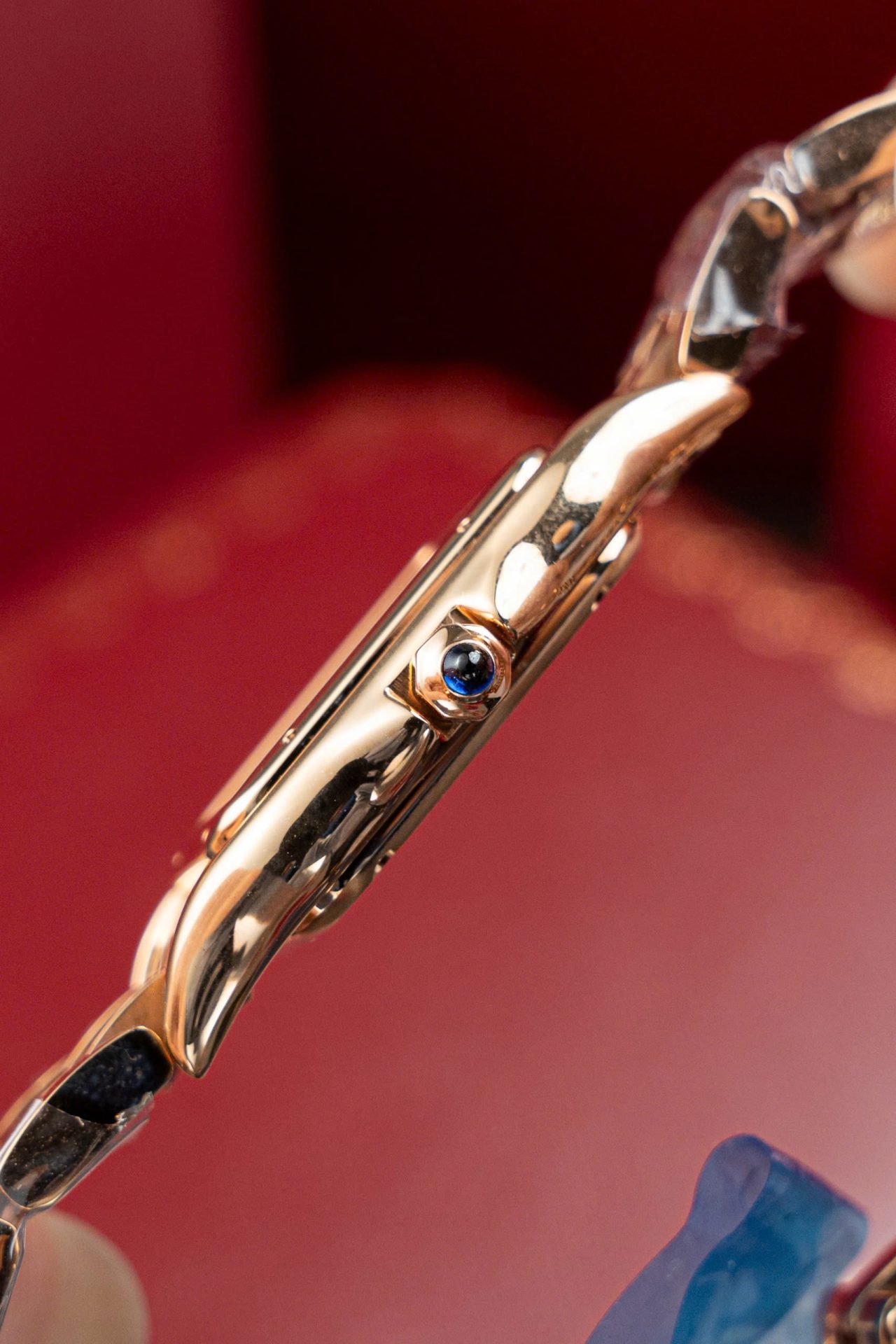 Cartier Panthere WJPN0009 Rose Gold Replica Watches Bezel Diamonds Moissanite 27x37mm - Top club