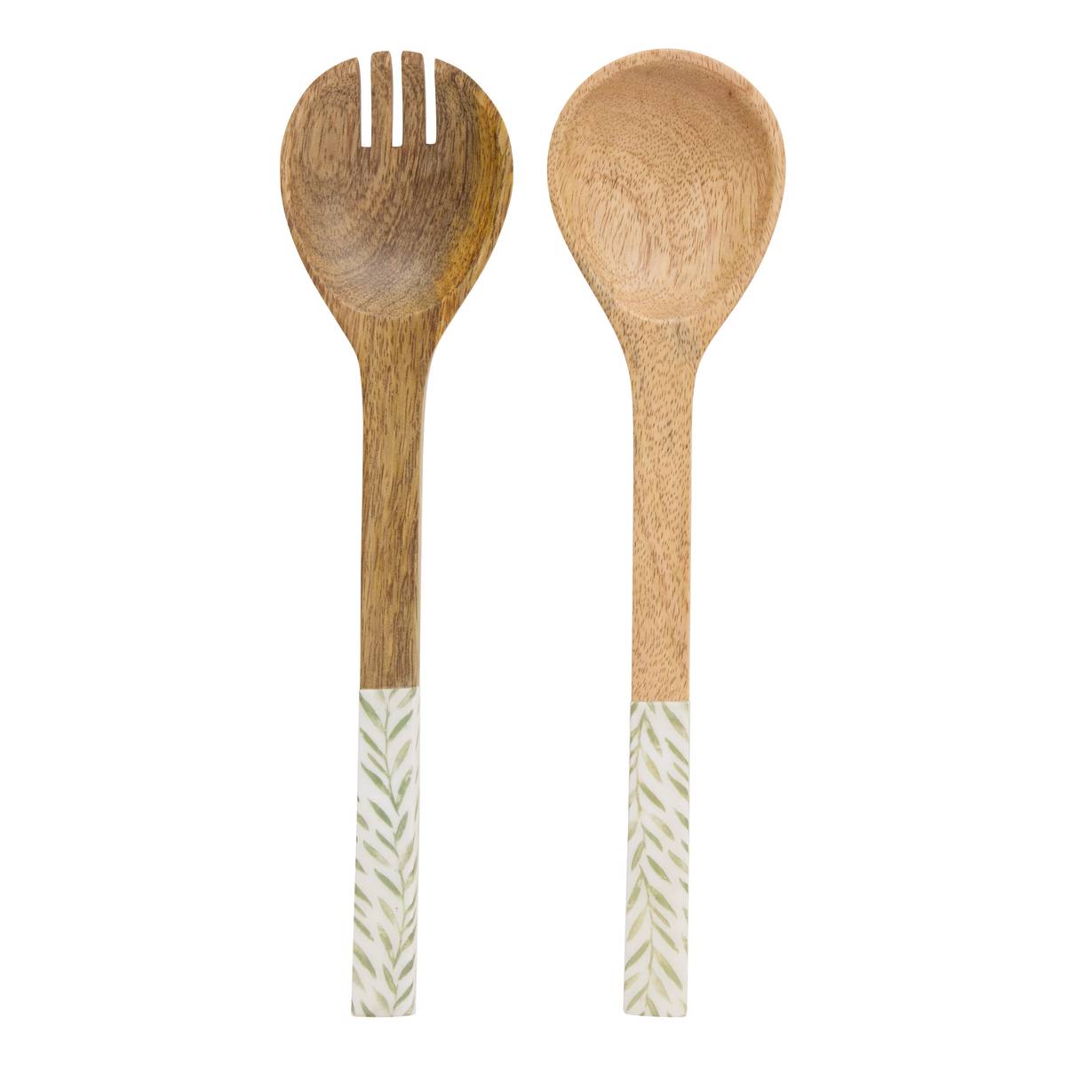 Salad Servers "Inaya" Mango, Olive Green