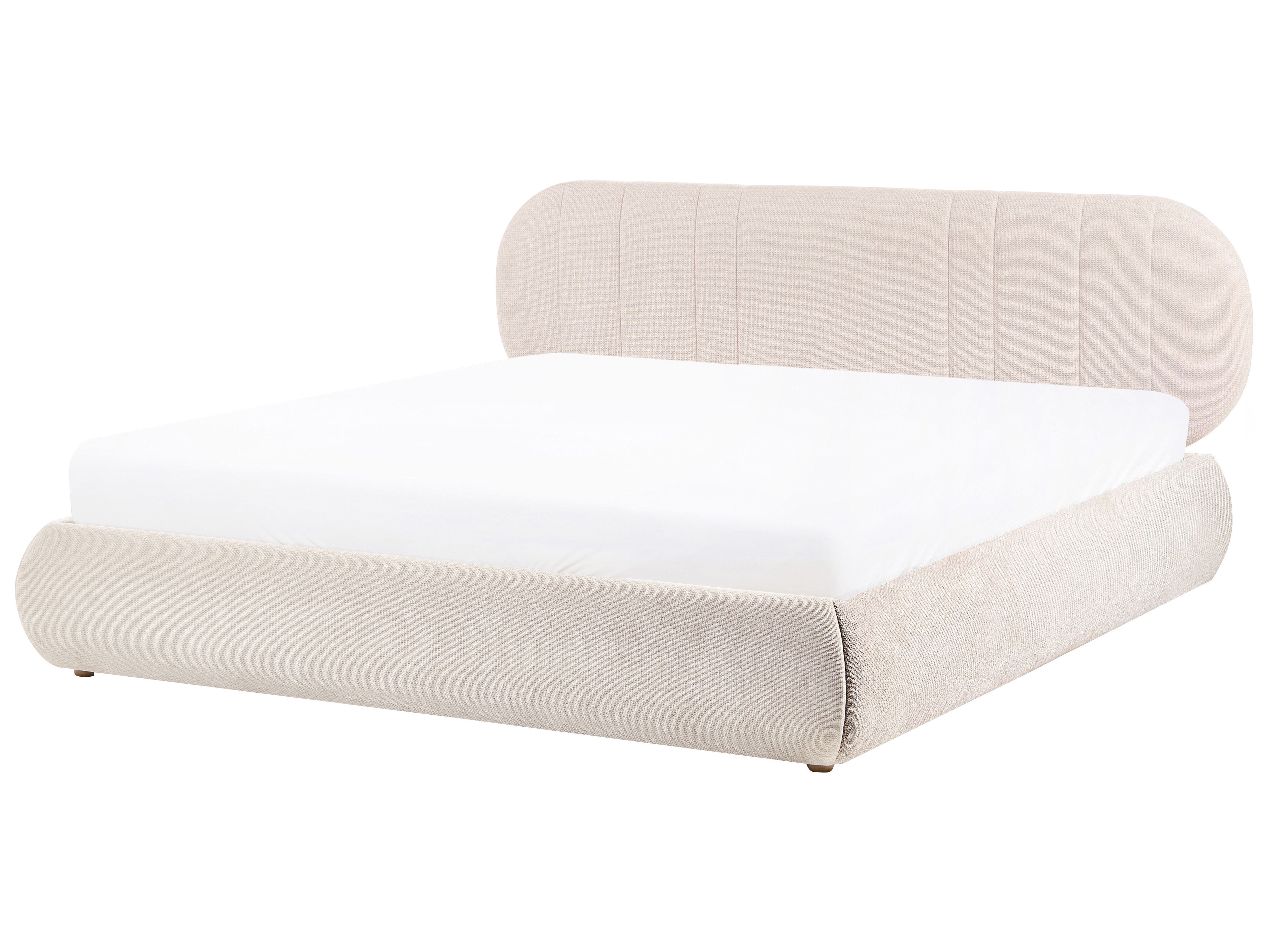 Ottoman Bed Fabric CAMPAN 180 x 200 cm (EU Super King) Light Beige