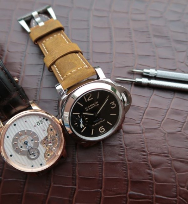 Replica Panerai XF PAM411 Firenze Brown Asso Strap A6497 - Top club