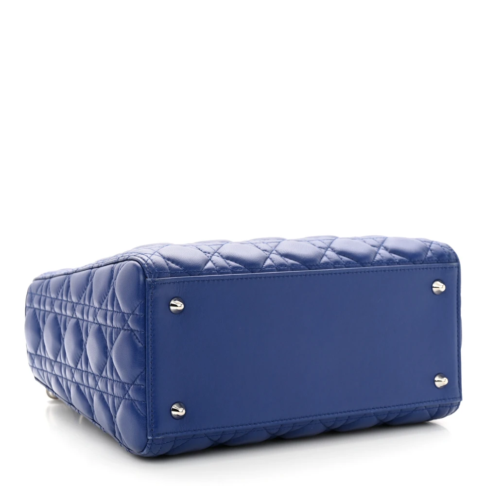 Mirror Quality Replica Dior Lady Bag in Blue Lambskin Leather1:1High-quality replica