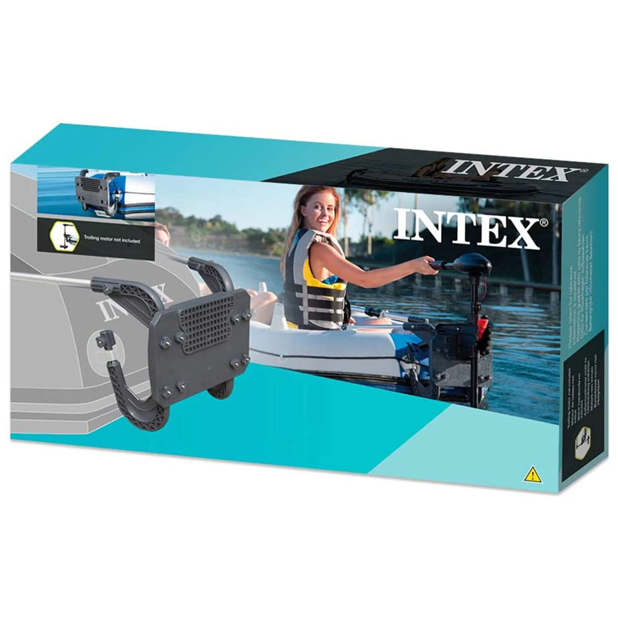 Intex Excursion 5 Person Inflatable Fishing Boat with Composite Motor Mount - Image 5
