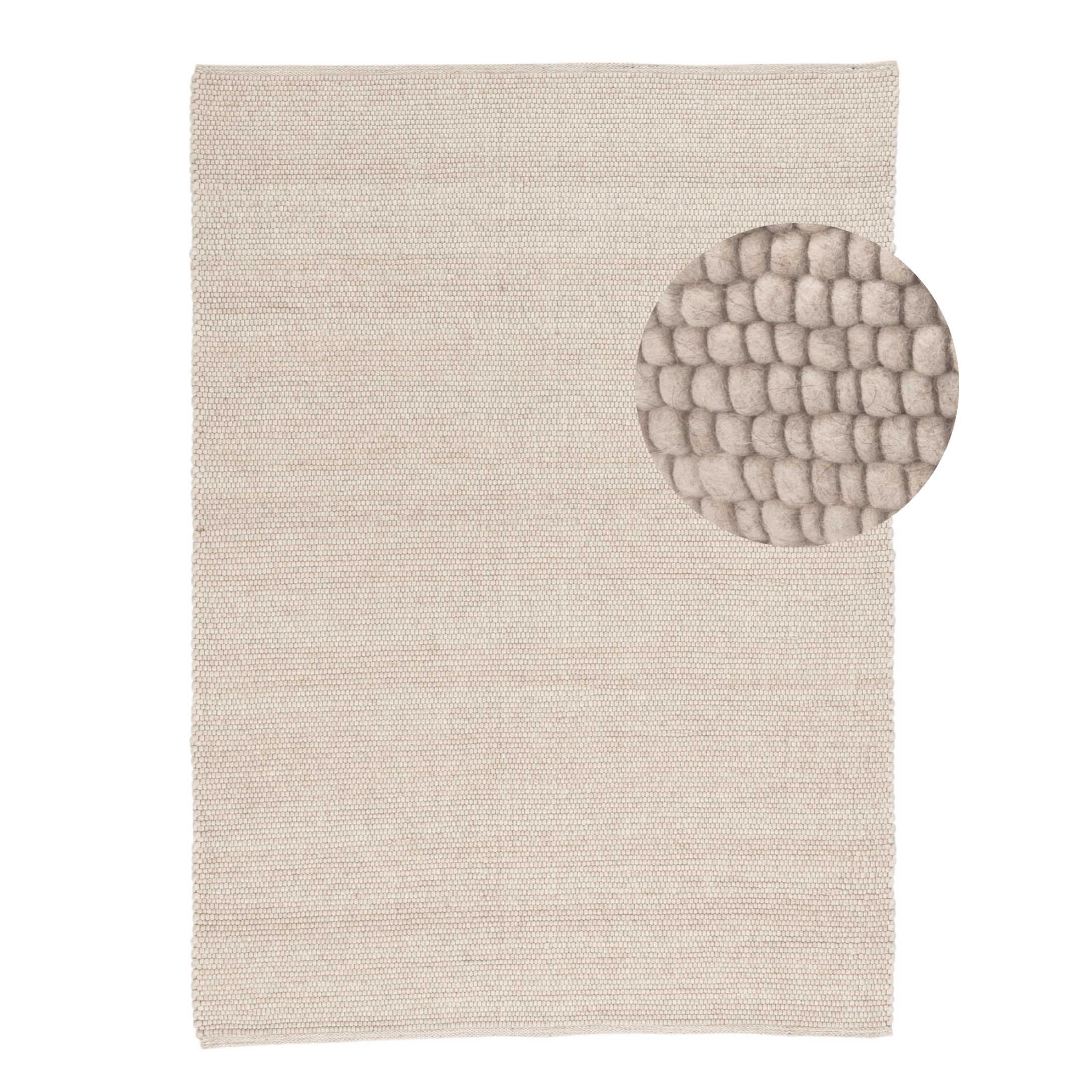 Blokker Dots Wollen Vloerkleed 200 x 300 cm - Beige