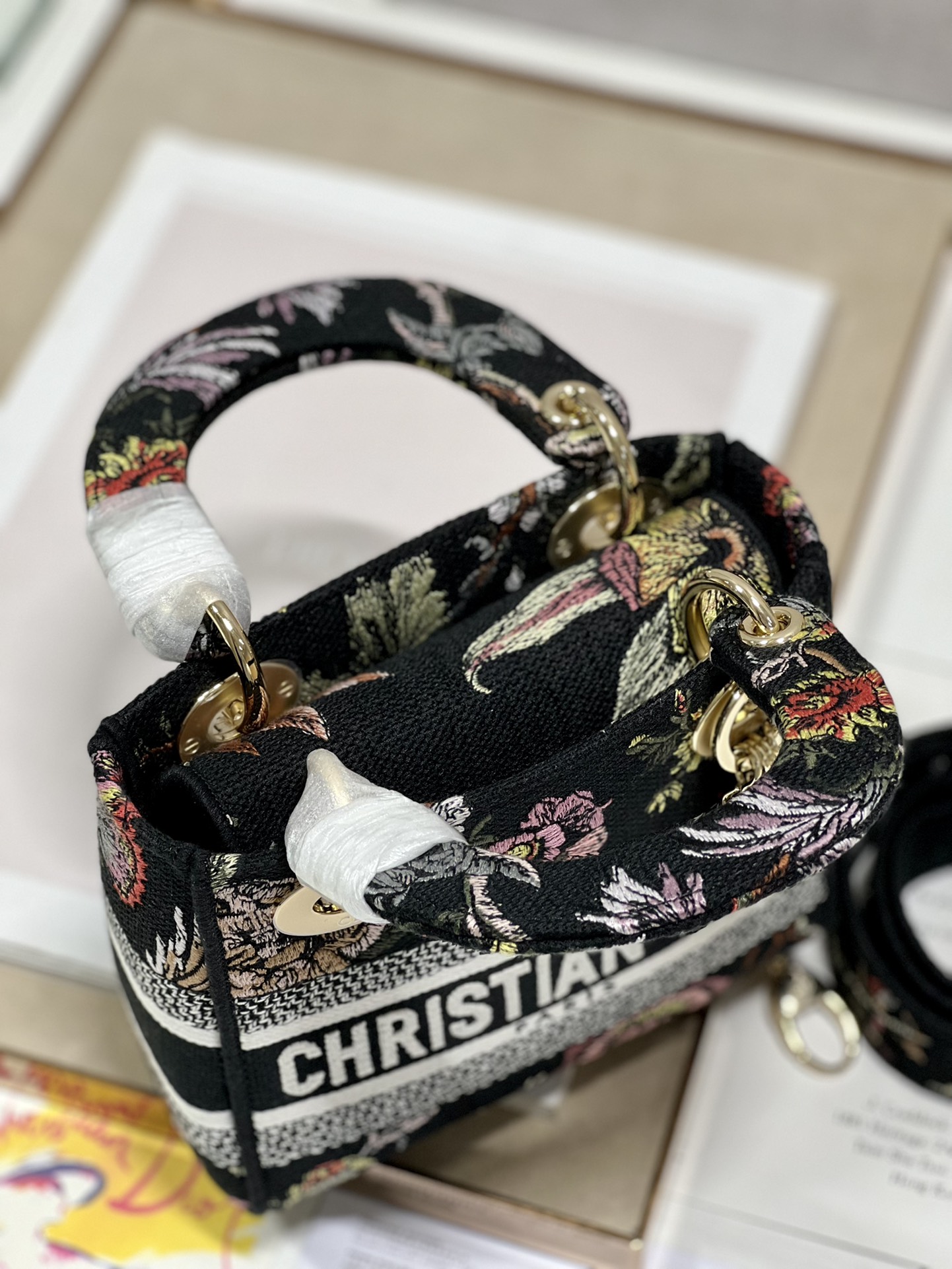 Mini Lady D-Lite Bag White/Black For Women 6.5in/17cm1:1High-quality replica