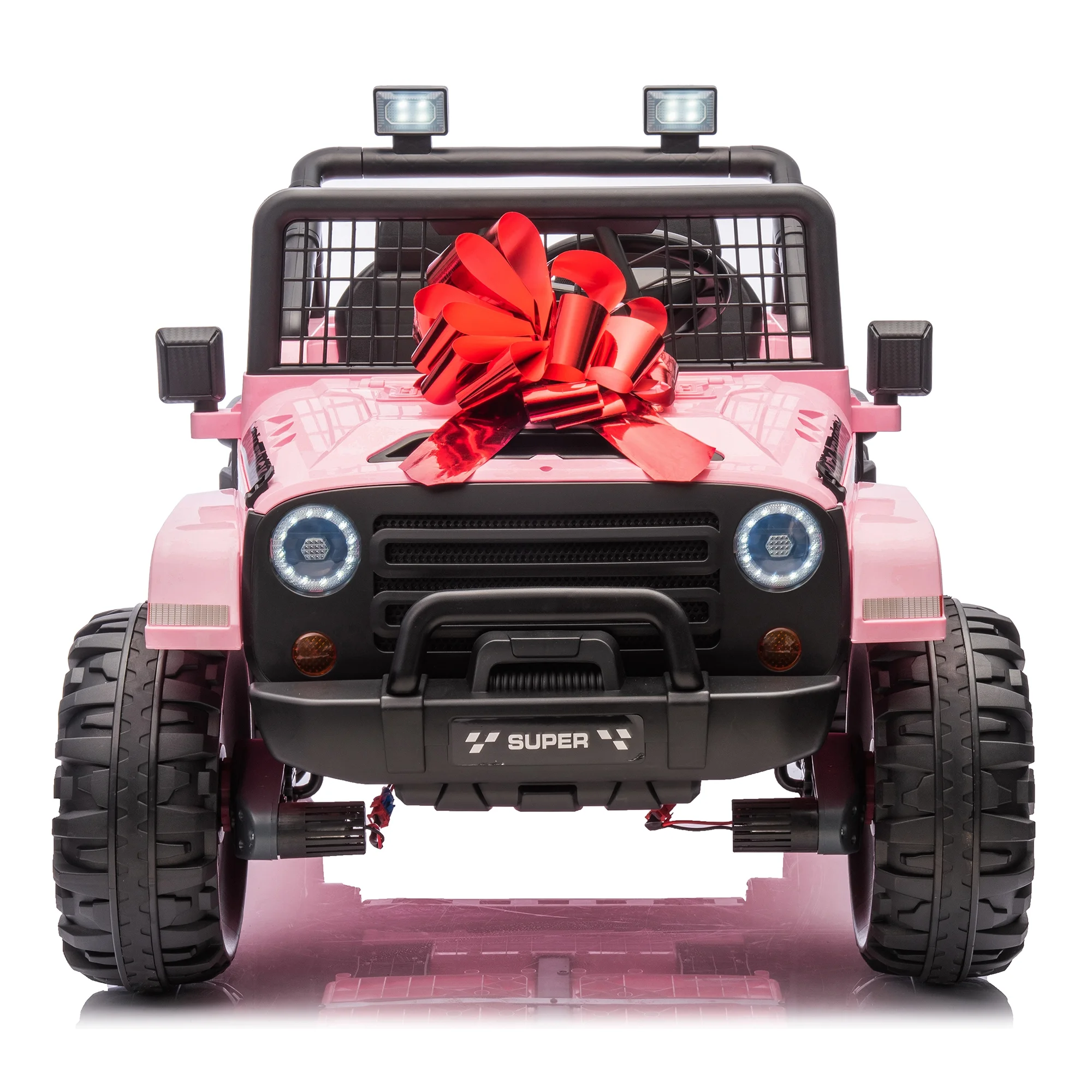 Joyracer 4WD 24 Volt Ride on Toys, 2 Seater Power Car wheels UTV with 800W Motors, Remote Control, Bluetooth Music, Spring Suspension, LED Light, Pink - Image 44