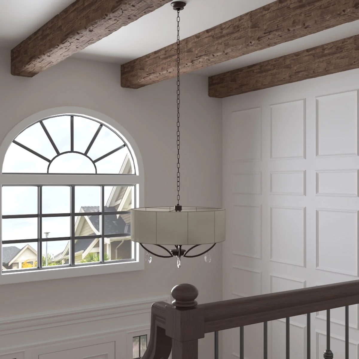 Ekena Millwork 3 1/2"W x 3 1/2"H x 120"L 3-Sided (U-Beam) Salvaged Timber HeritageTimber Faux Wood Ceiling Beam, Kona Brown - Image 55