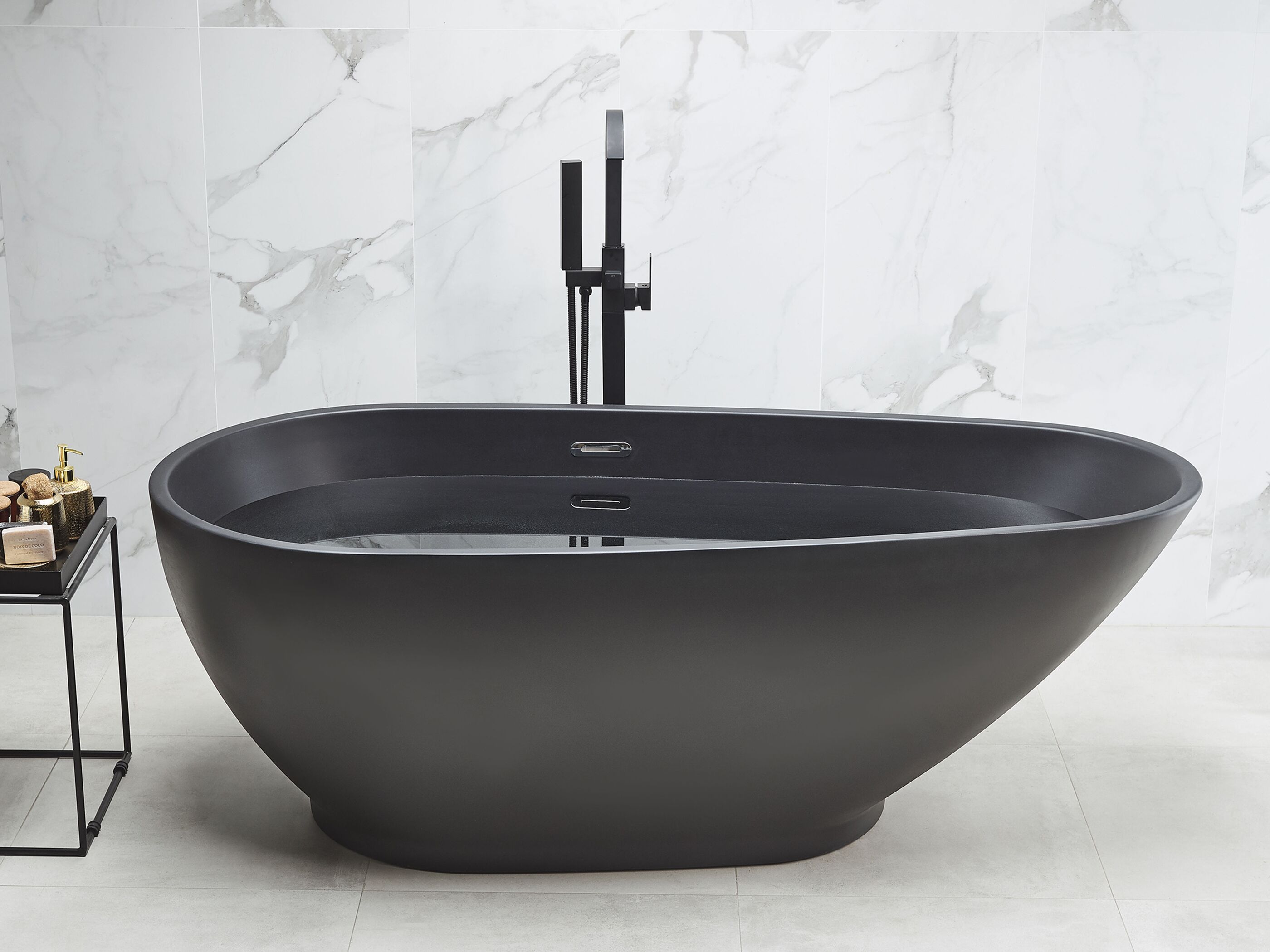 Freestanding Bathtub GUIANA 1730 x 820 mm Black