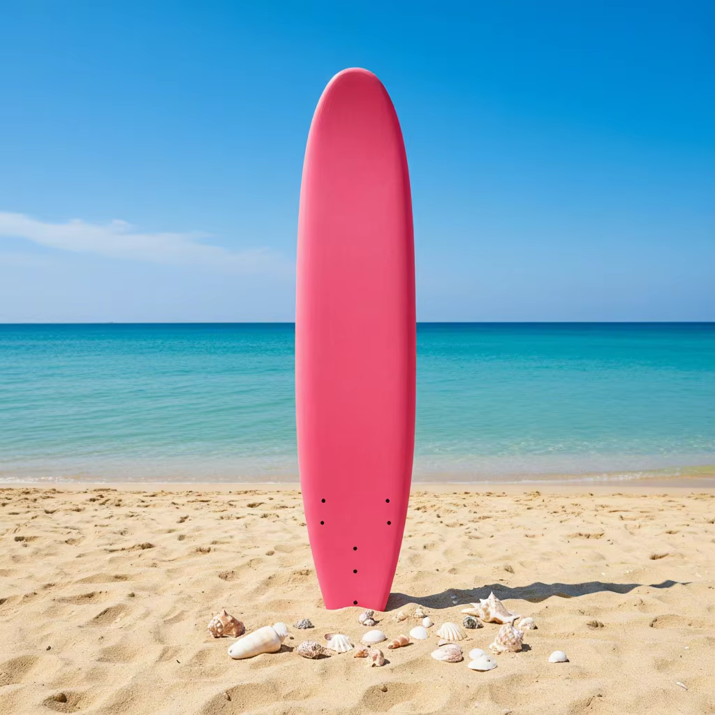 EVA EPS Wax-Free Soft Top Surfboard - Available Unisex Board with Fins for Ocean Activities
