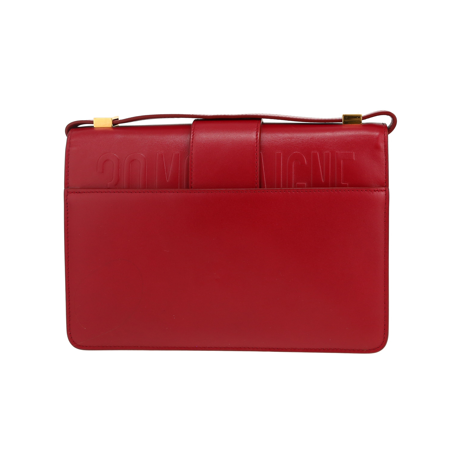 Dior 30 Montaigne shoulder bag in red leather1:1High-quality replica