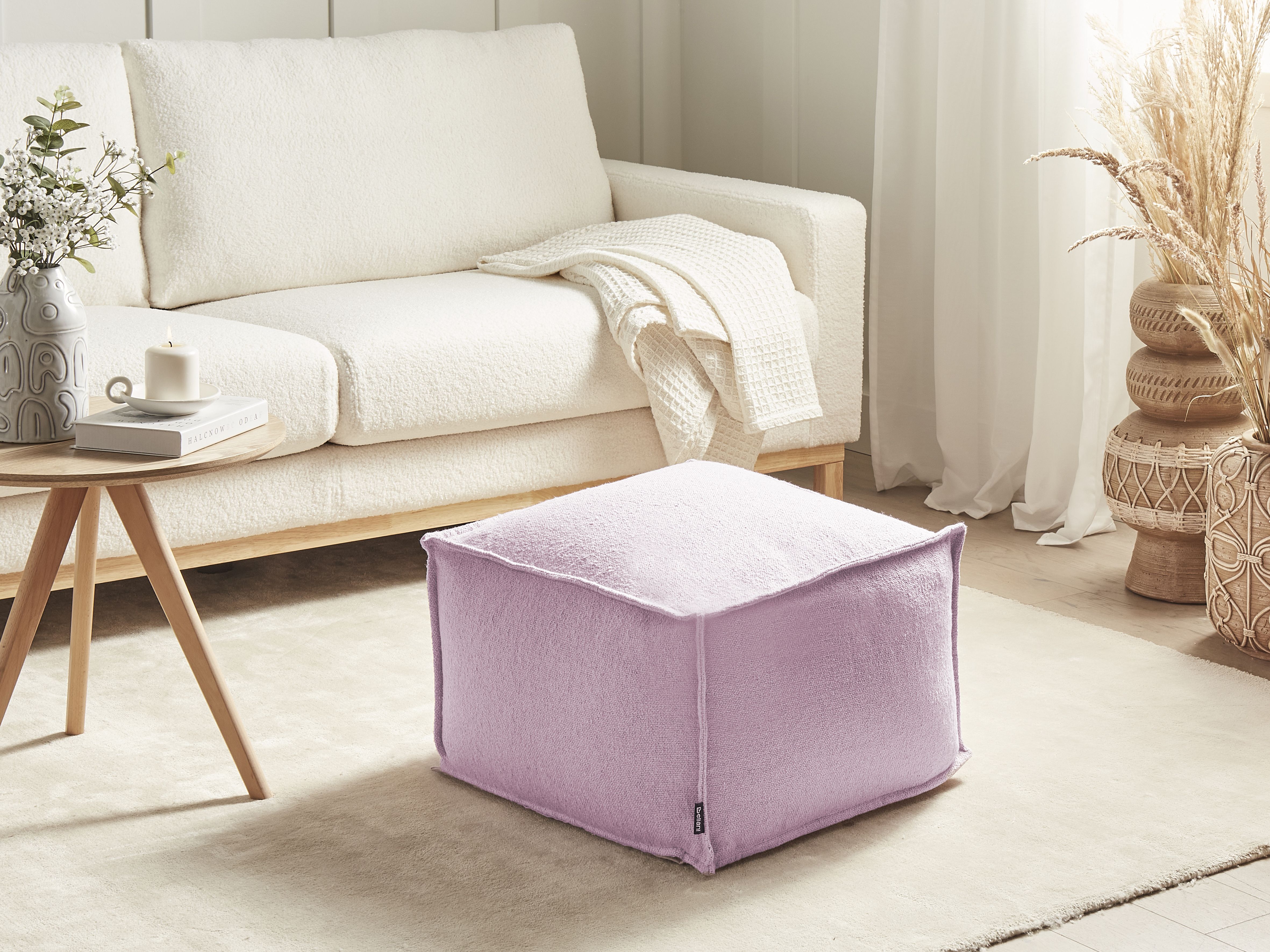 Pouffe SHERALI Cotton Pink