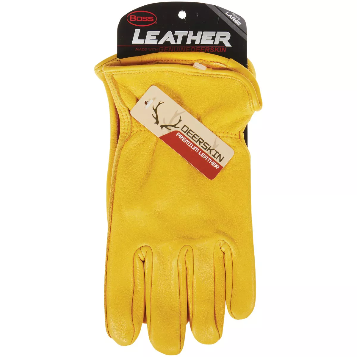 Boss Men's Large Premium Deerskin Leather Driver Glove