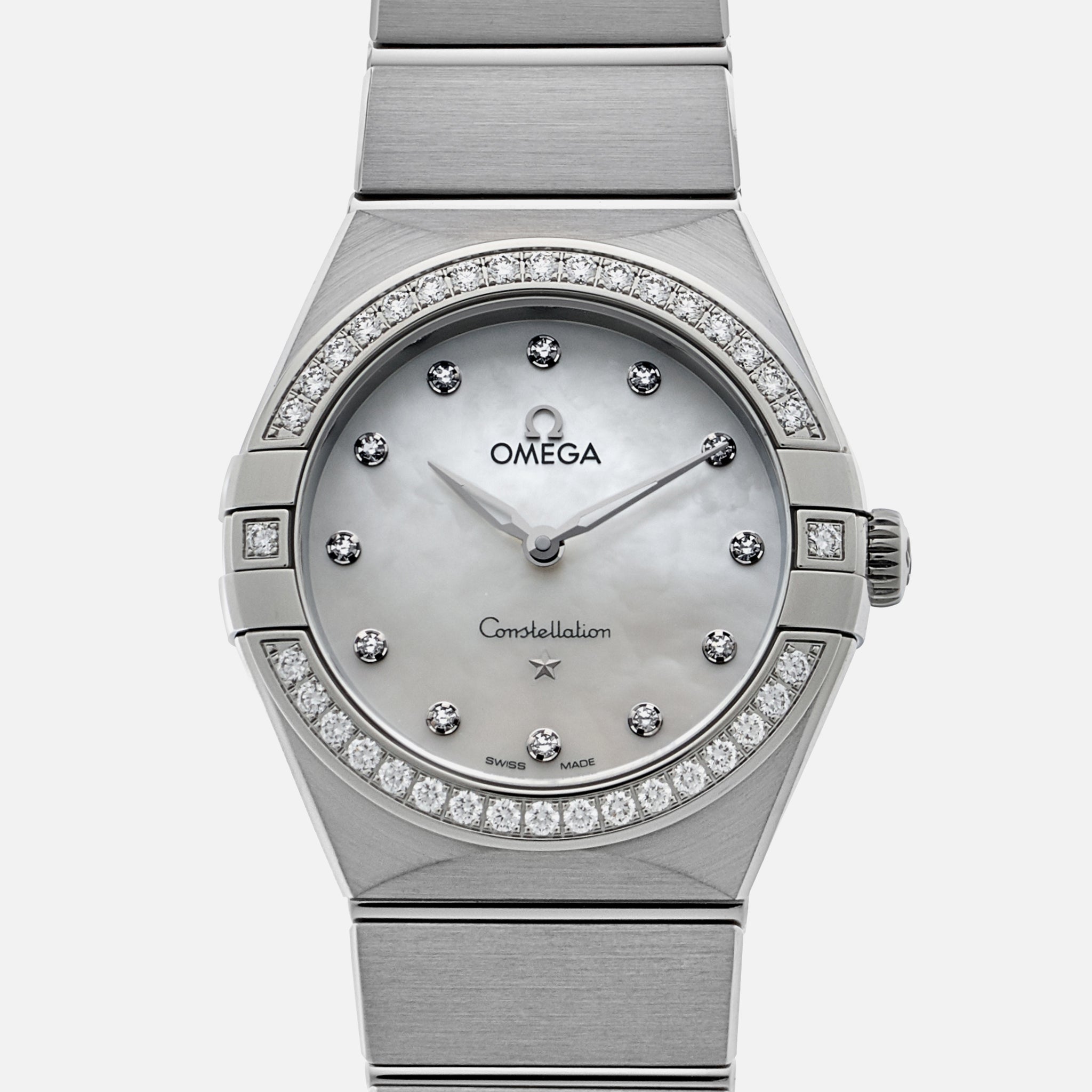 Constellation Quartz 28mm Stainless Steel With Diamonds(1:1 replica) - Elite Watch Atelier
