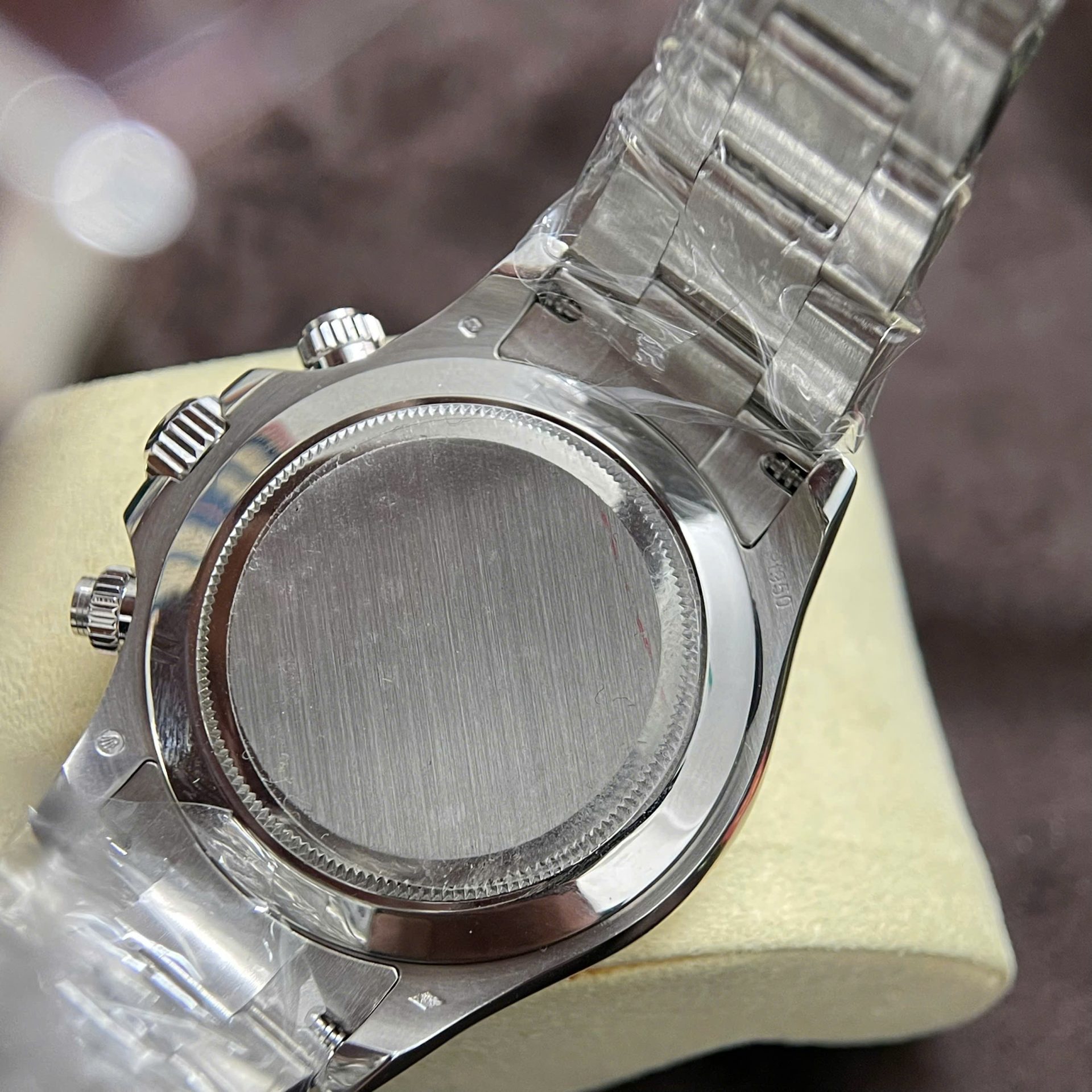 Rolex Daytona Replica Watch Custom 18K Solid White Gold Baguette Diamonds 40mm - Top club