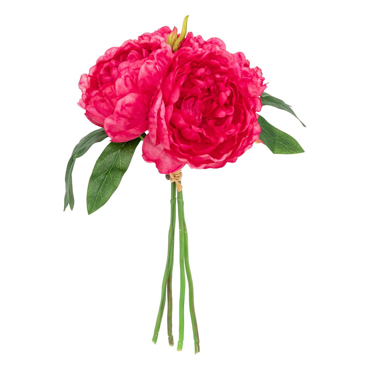 Bouquet of 4 artificial peonies "Bely" Pink, H.31 cm