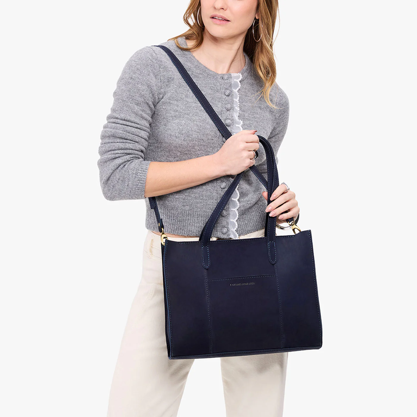 Large Lola Zipper Crossbody Tote