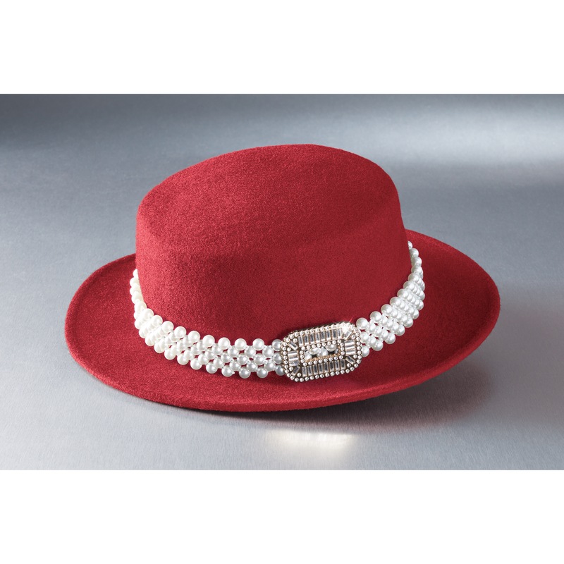 Rhonday Pearl Band Hat - MIDNIGHT VELVET CATALOG