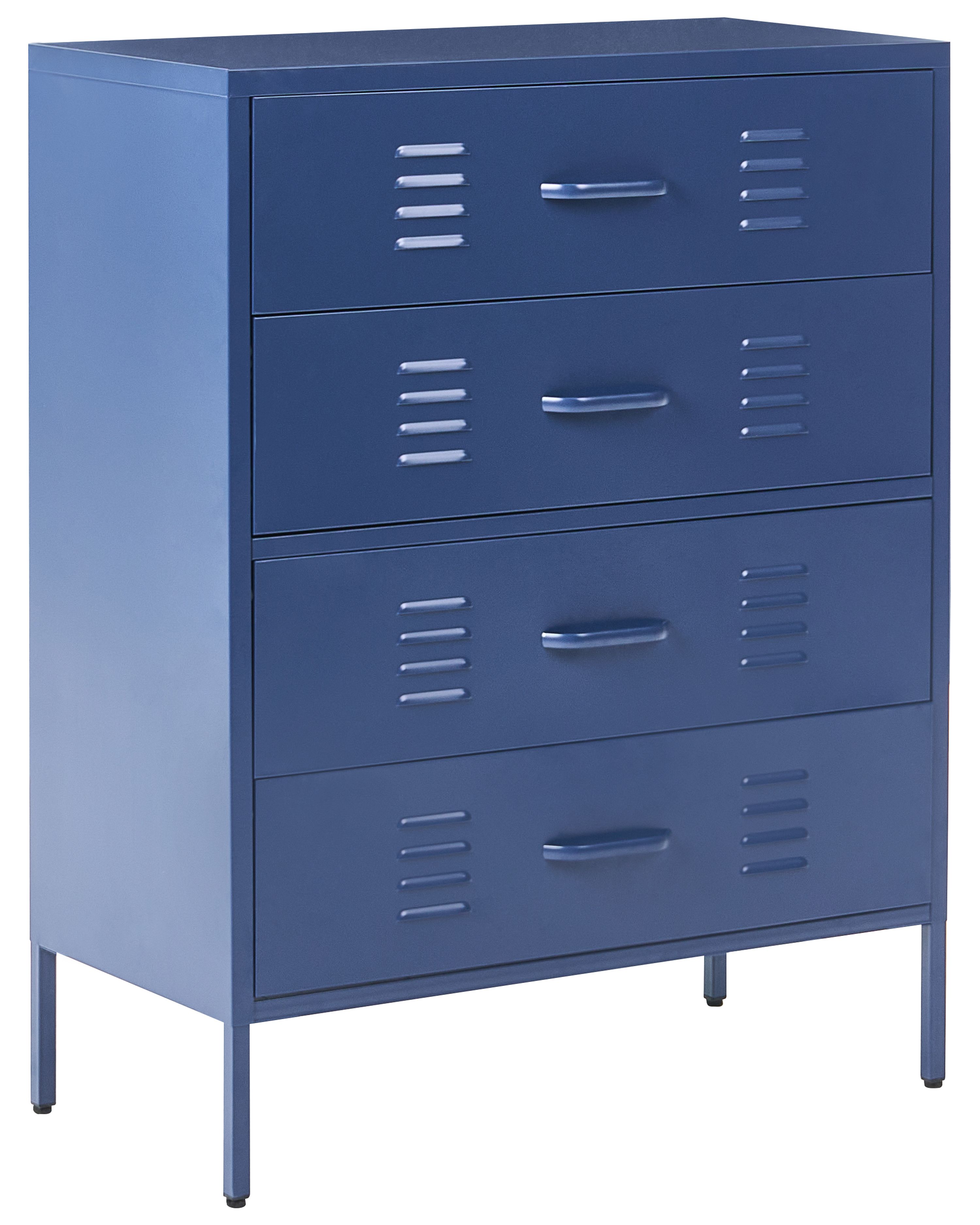 Chest of Drawers ENAGO Metal Navy Blue