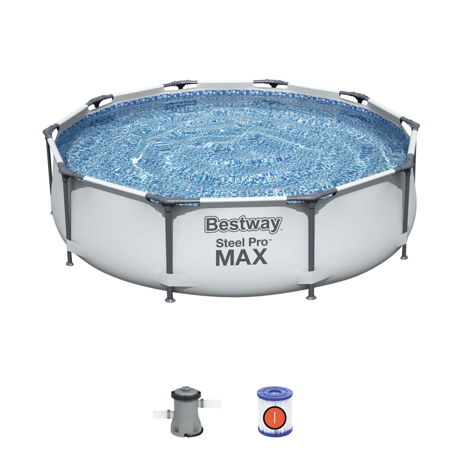 Bestway Steel Pro MAX 10' x 30" Above Ground Pool Set Round - Image 8