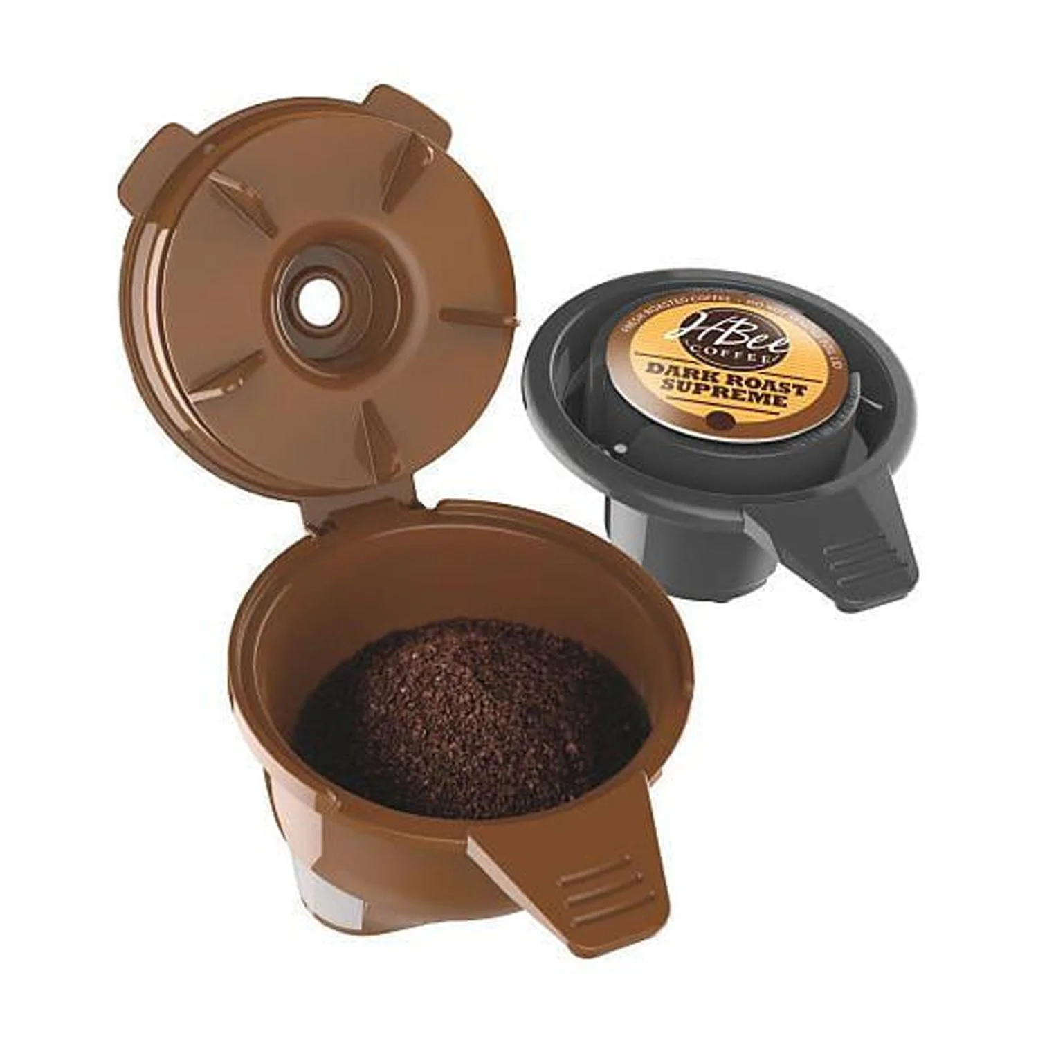 Hamilton Beach FlexBrew Trio 2-Way Coffee Maker, Compatible with K-Cup Pods or Grounds, Combo, Single Serve & Full 12c Pot, Black - Image 3
