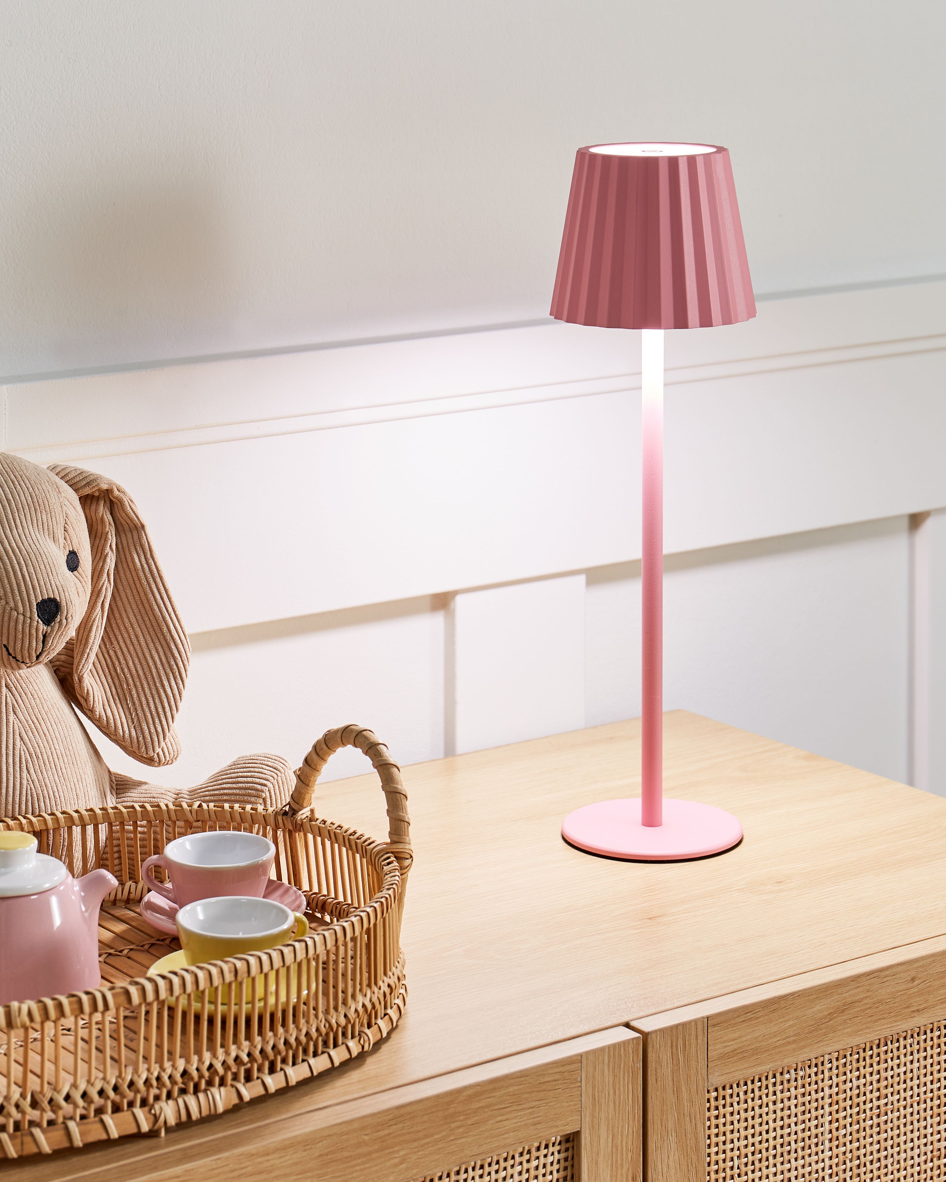 Table Lamp POMBEIRO Metal Pastel Pink