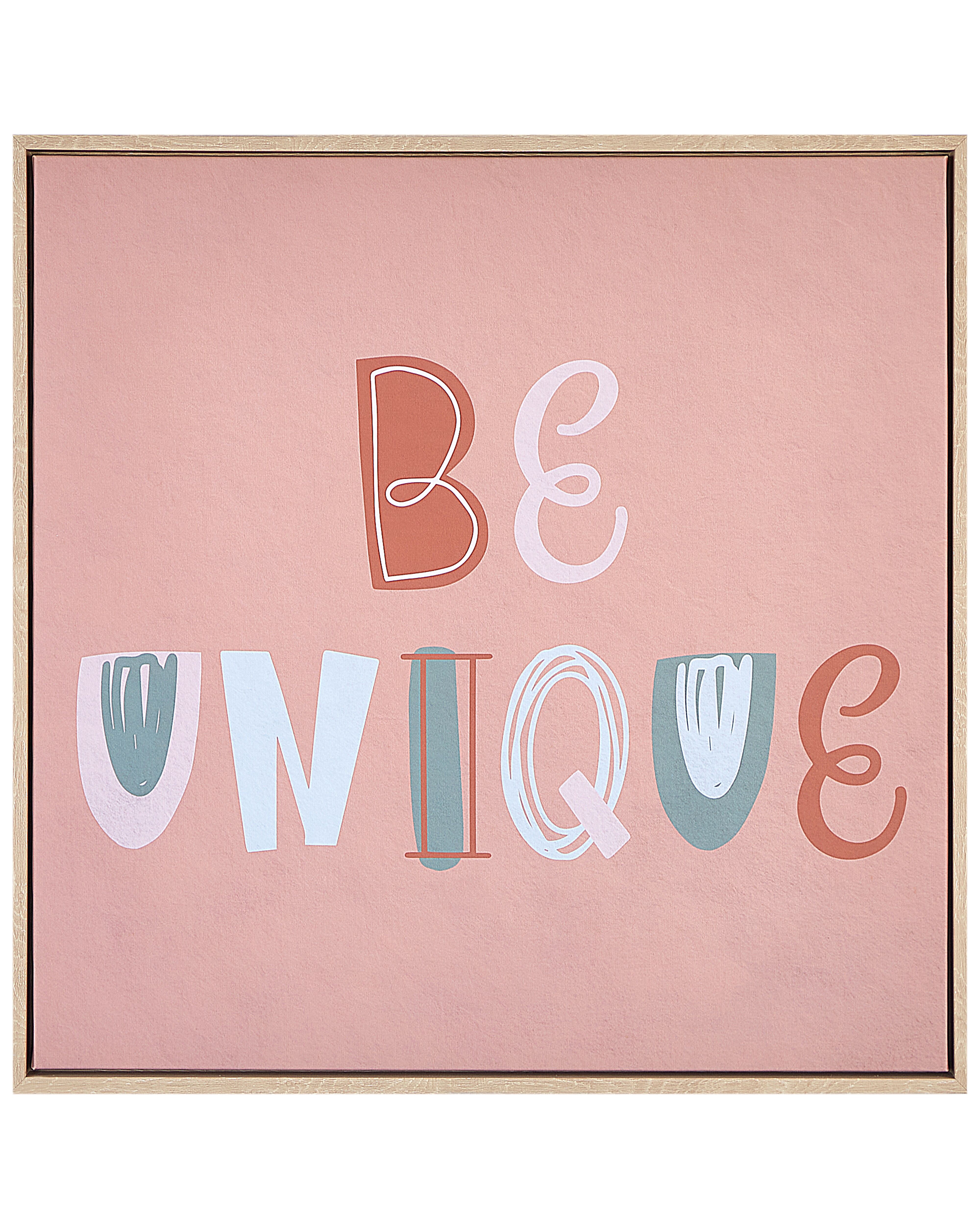 Canvas TAURISANO Kids Motif 63 x 63 cm Pink