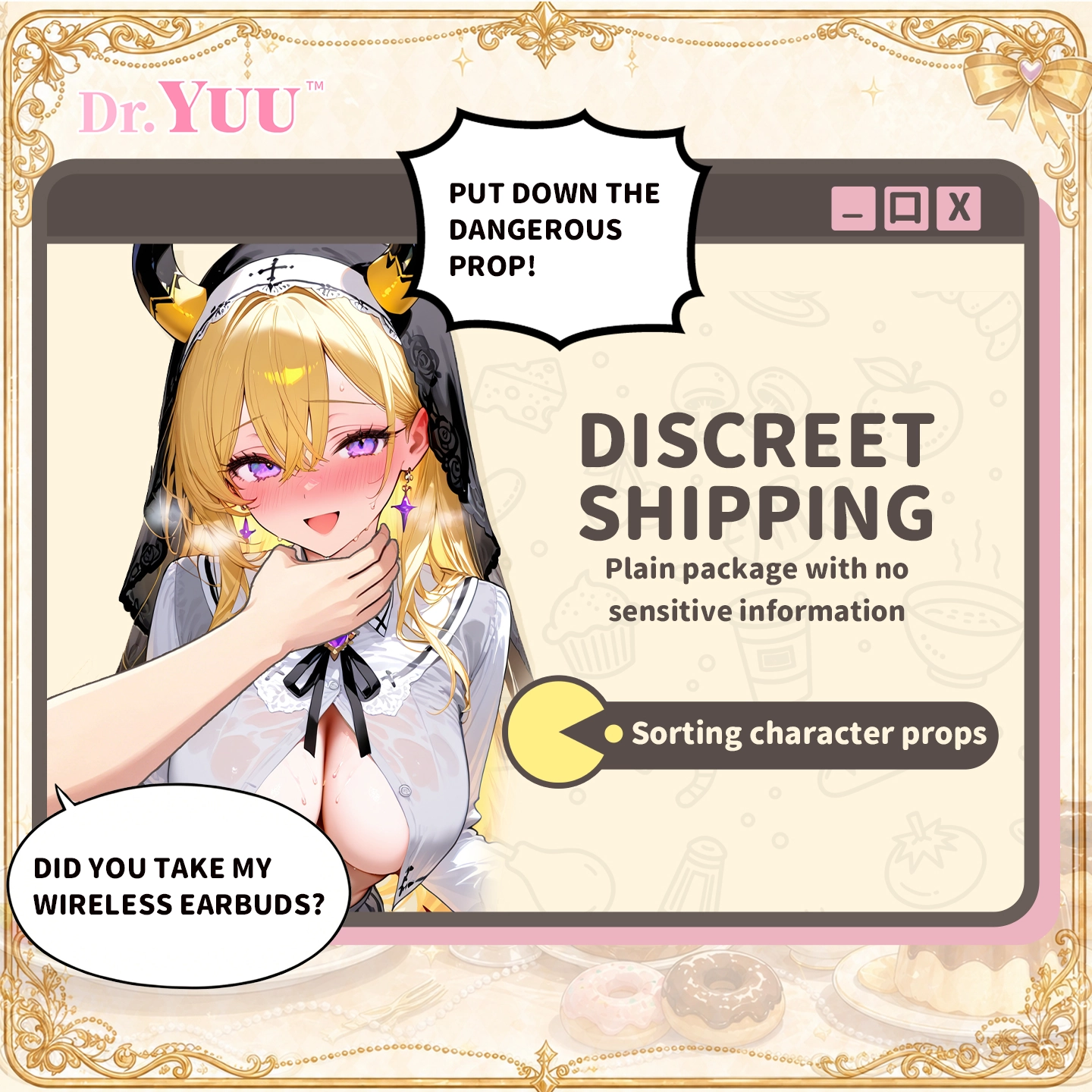 Dr.YUU discreet shipping with neutral packaging for private oral masturbator orders