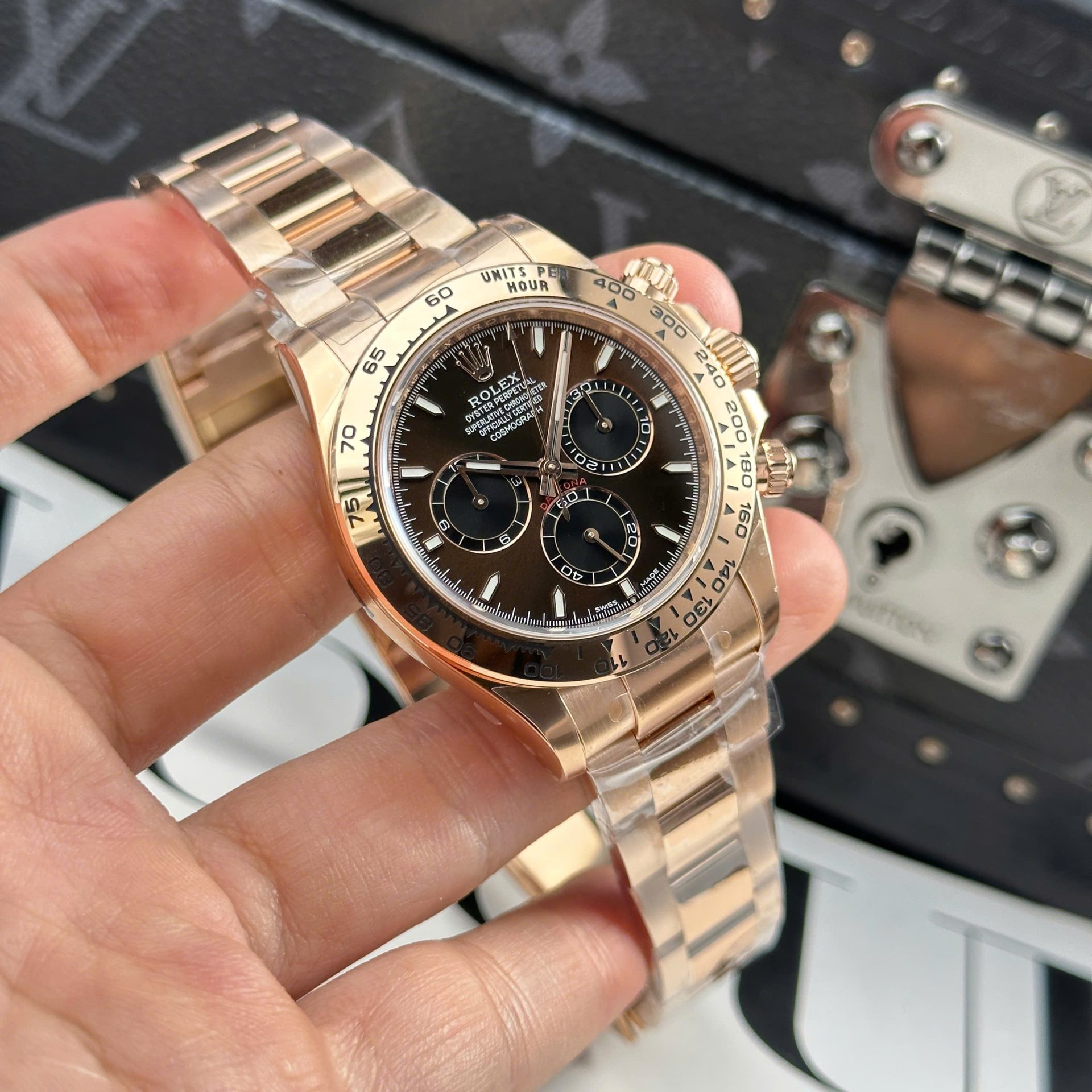 Rolex Cosmograph Daytona 126508 Clone Watches Chocolate Dial Oyster Strap THB Factory 40mm - Top club