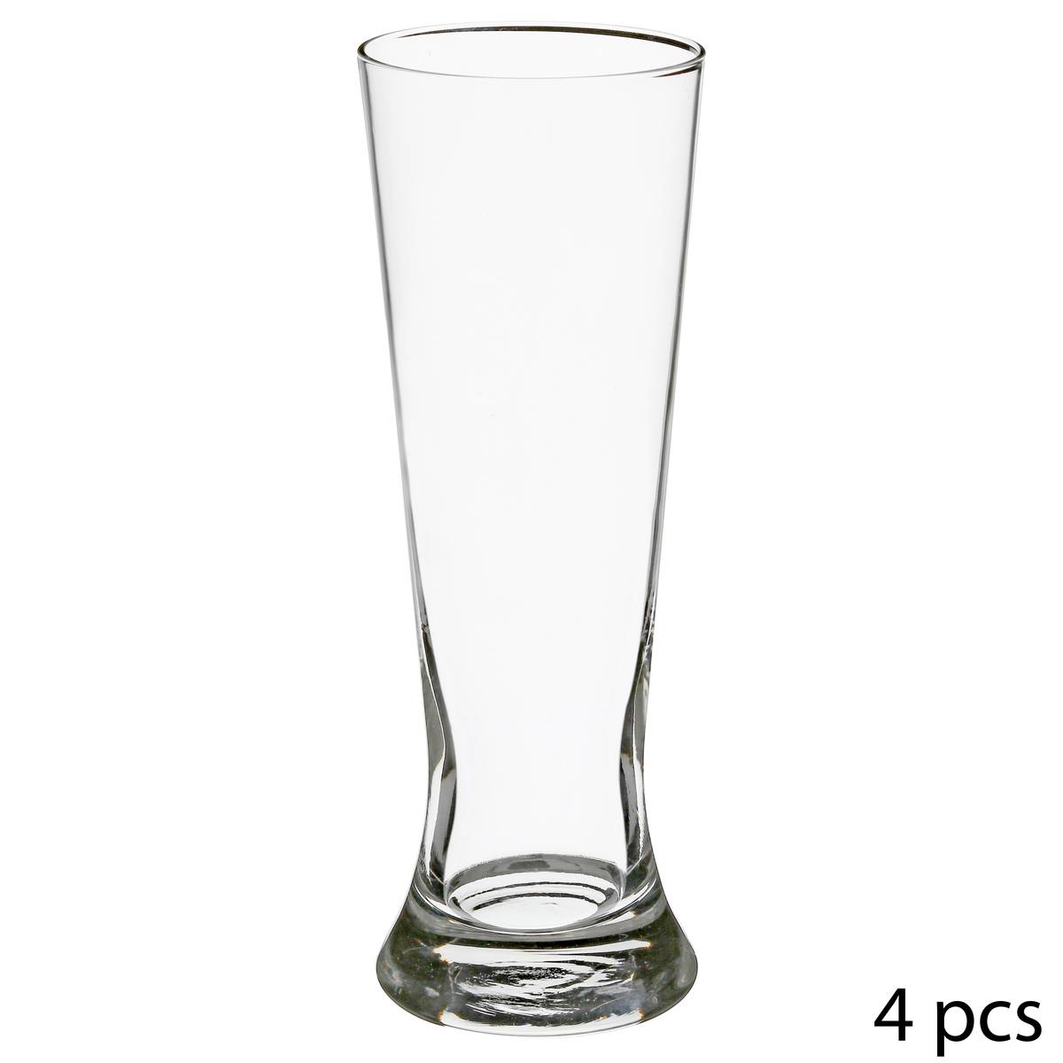 Set of 4 "Biere" beer glasses 400 ml, Transparent
