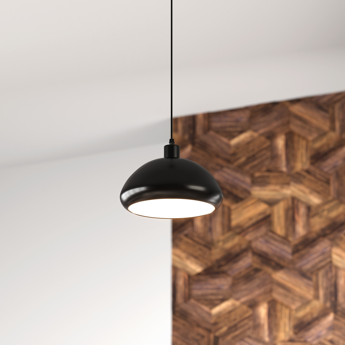 Pendant lamp "Savio" Black, D. 27.5 cm