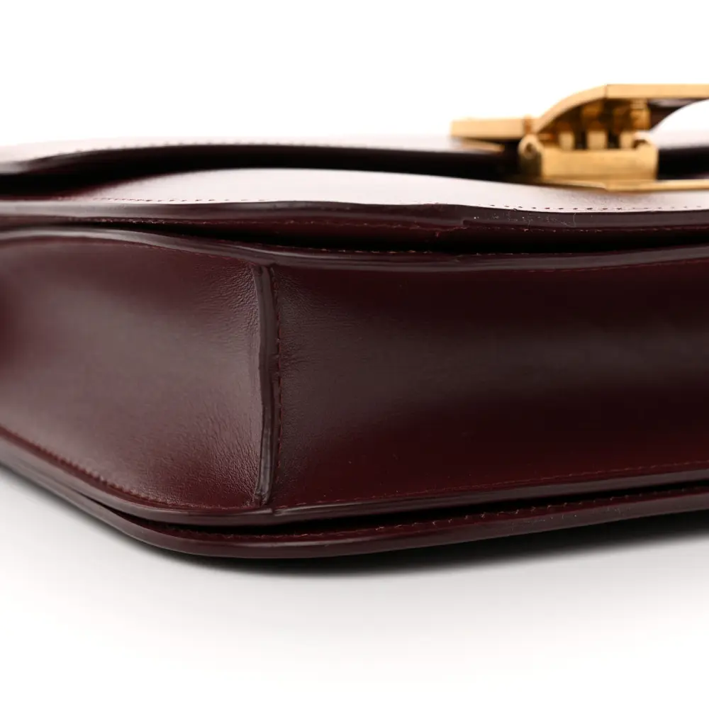 Celine Box Replica in Burgundy – Mirror Quality, Gold Hardware1:1High-quality replica