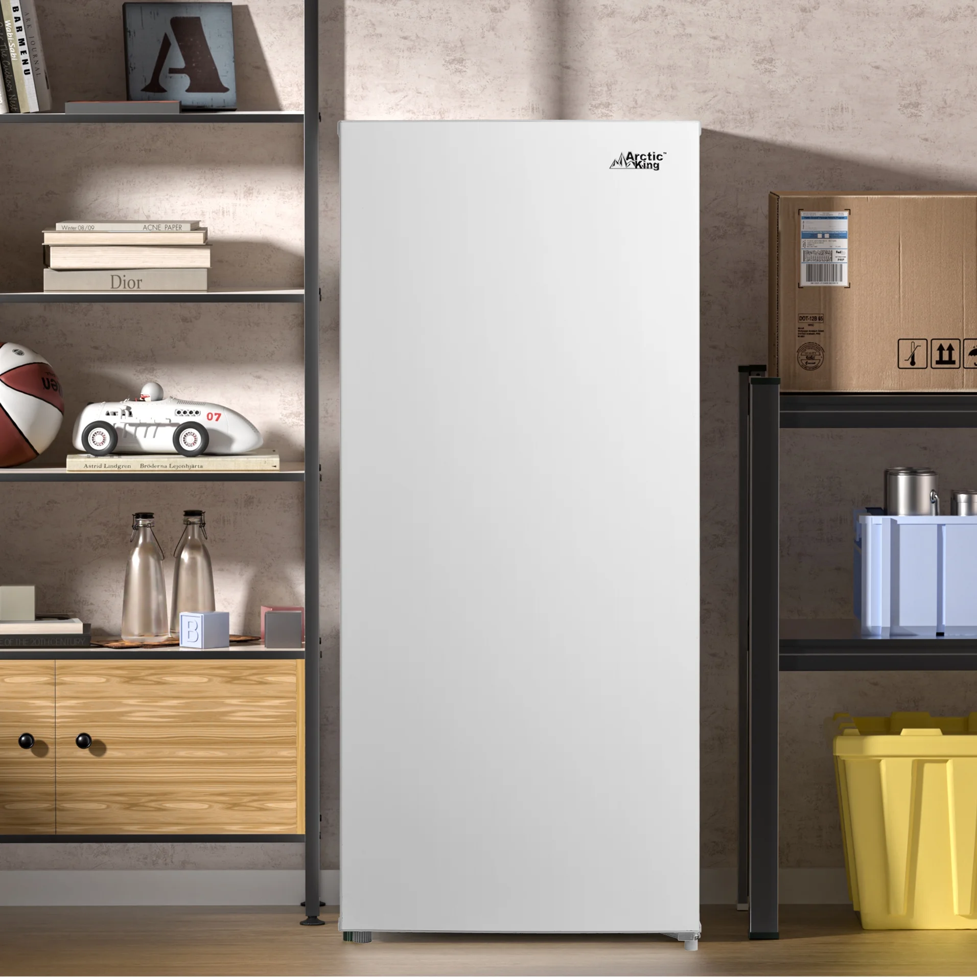 Arctic King 7.1 Cu ft Upright Convertible Freezer/Refrigerator, White - Image 7