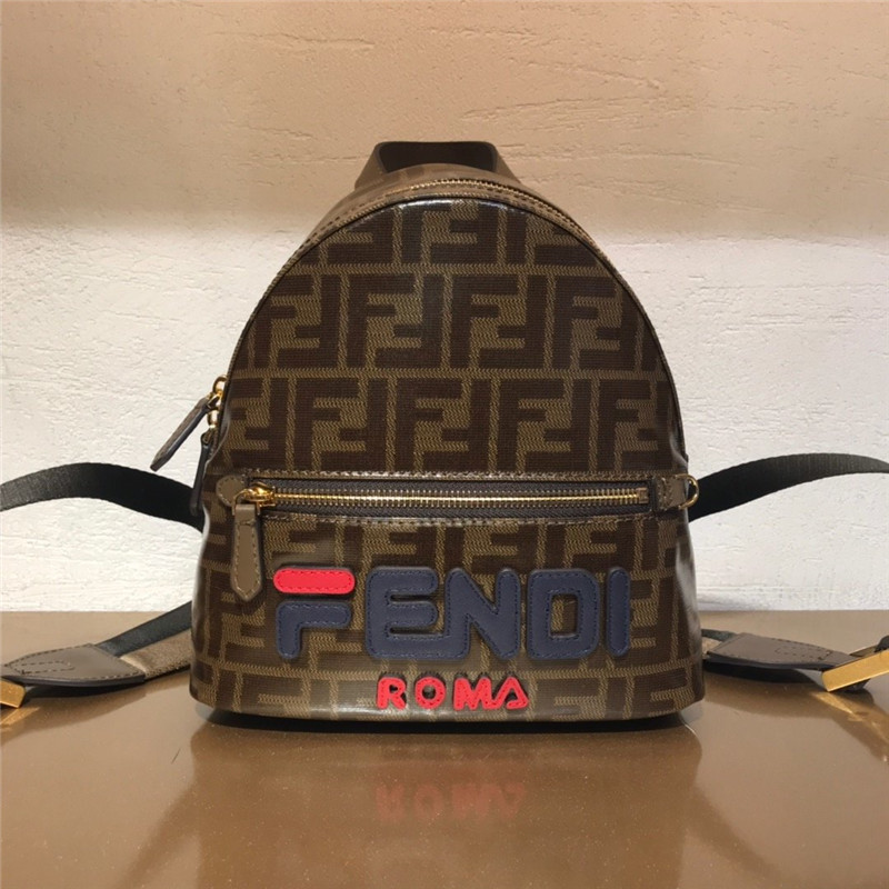 Fendi Black FF Backpack - Replicaclubs