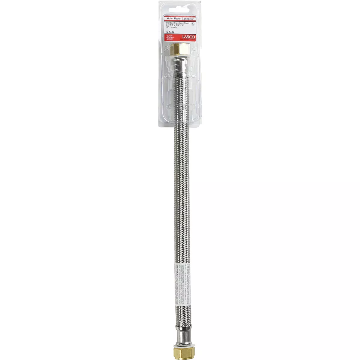 Lasco 3/4 In. FIP X 3/4 In. FIP X 18 In. L Water Heater Connector