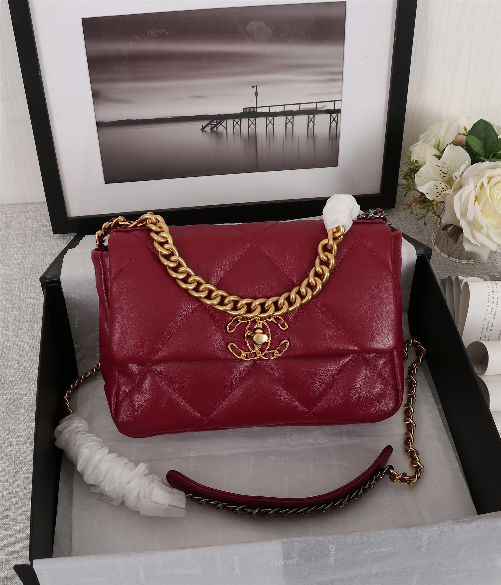 Chanel 19 Handbag1:1High-quality replica