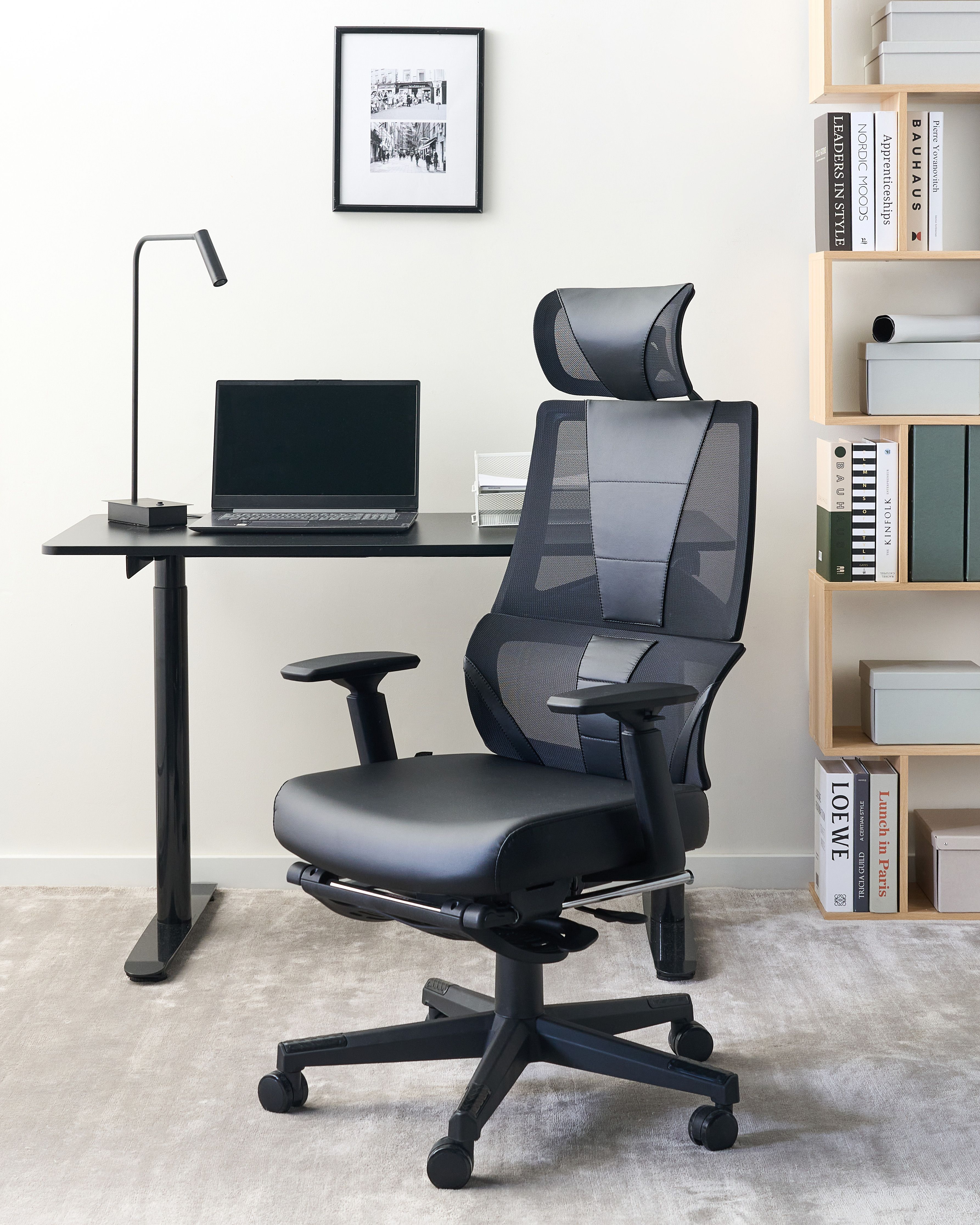 Office Chair CREATOR Faux Leather Black