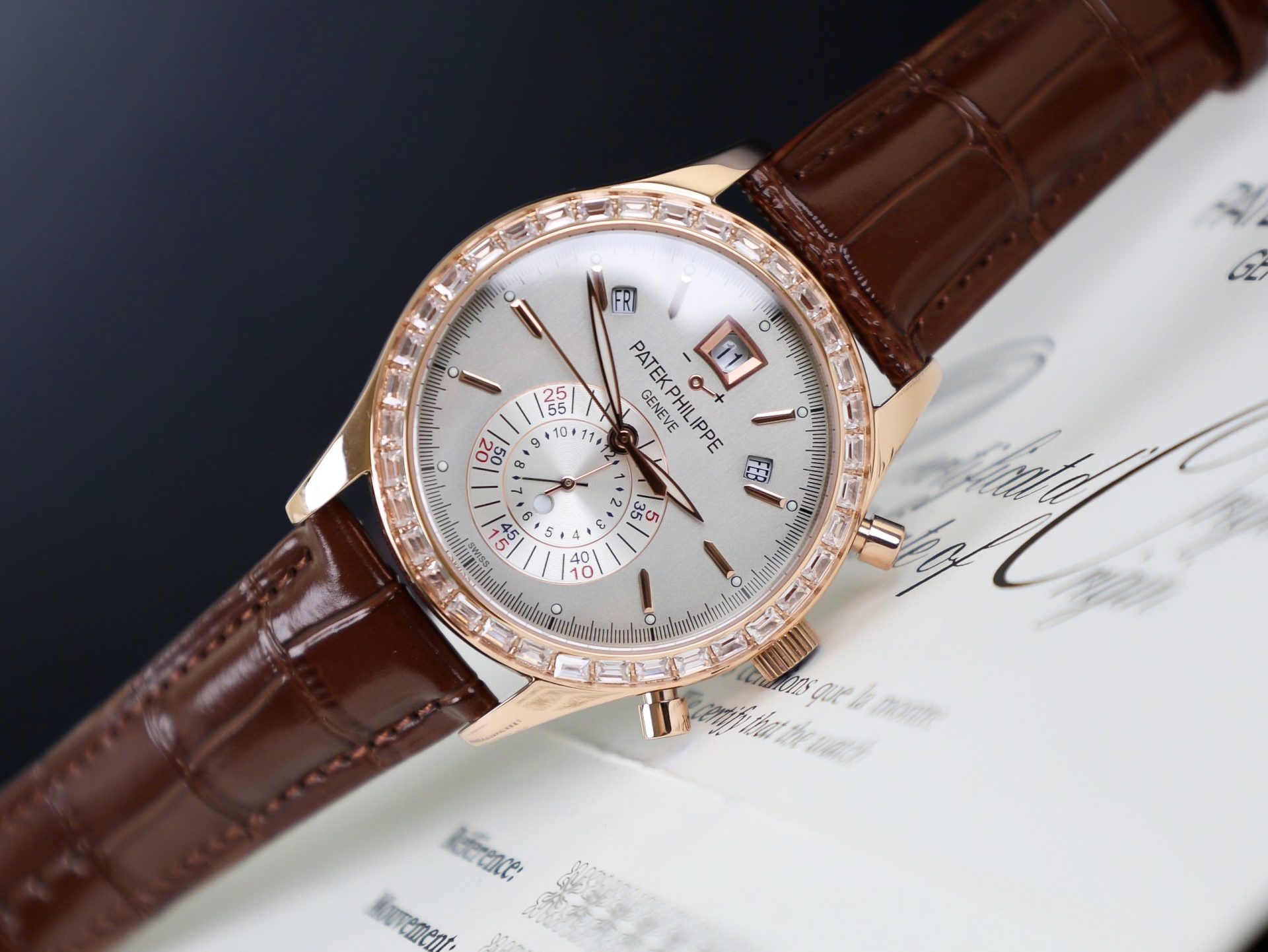 Patek Philippe Replica Watch Complications 5961R Rose Gold TW Factory 40.5mm - Elite Watch Atelier
