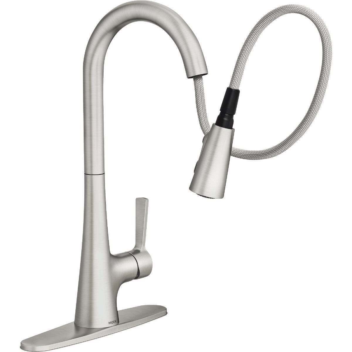 Moen Mikah Spot Resist Stainless One-Handle High Arc Pulldown Kitchen Faucet