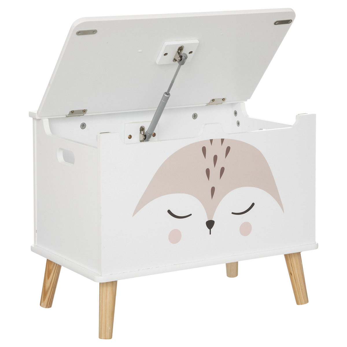Kids chest "Fox" White, 53x54.5 cm