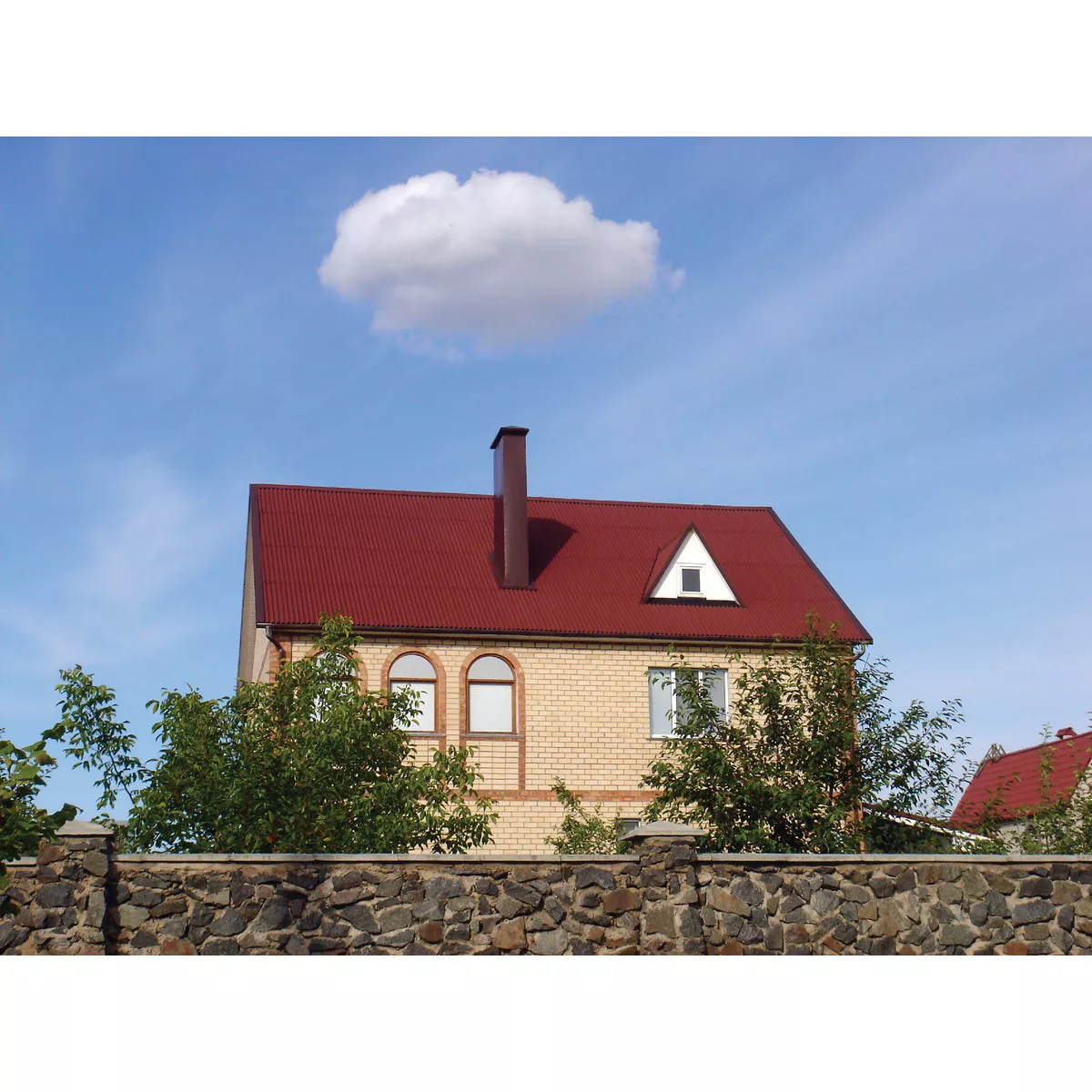 Ondura Premium 38 In. x 79 In. Red Roofing Panel