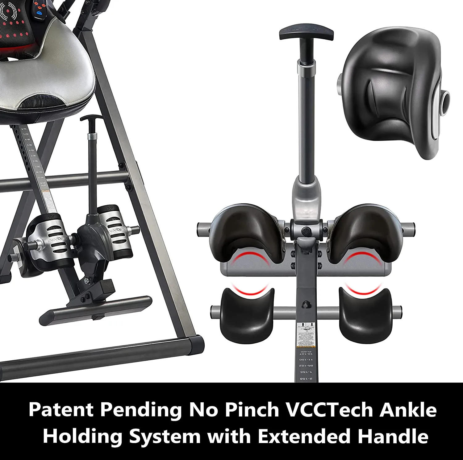 INNOVA HEALTH AND FITNESS ITM5900 Advanced Heat and Massage Inversion Table sgtnighsdesigns - Image 4