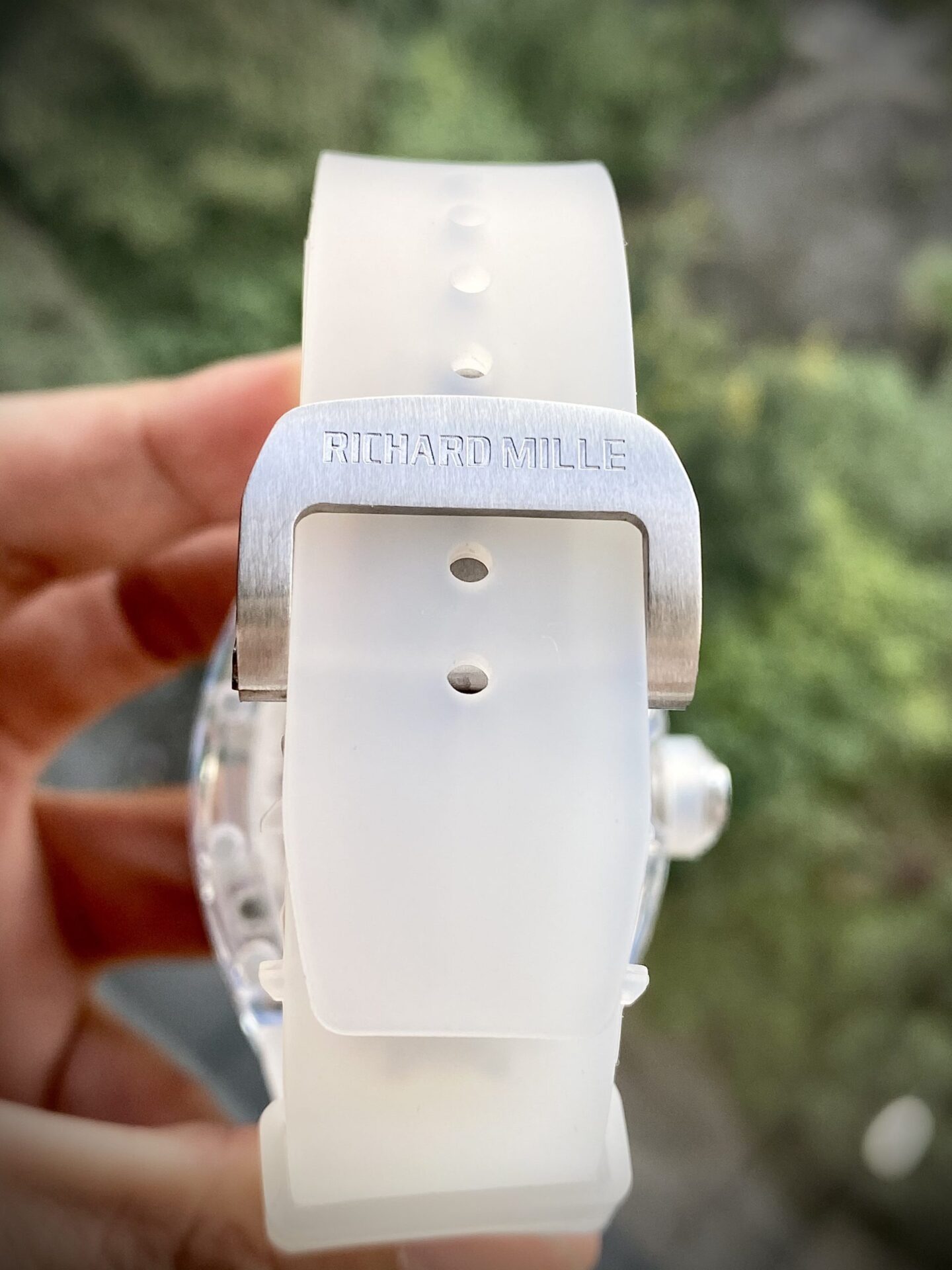 Richard Mille Replica Watch RM12-01 Tourbillon Sapphire Rubber Strap 44mm - Top club