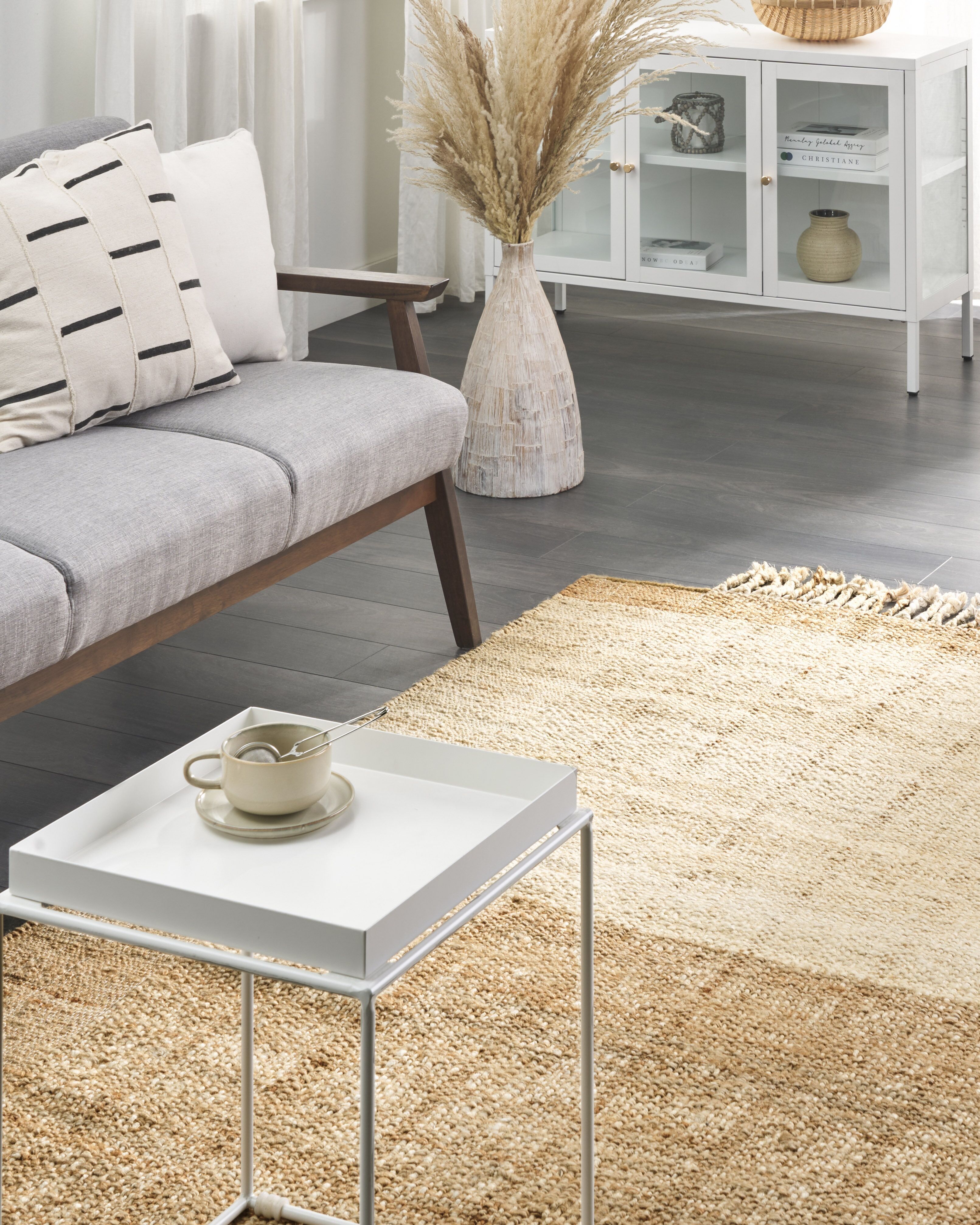 Rug KARKIN Beige 160 x 230 cm Jute