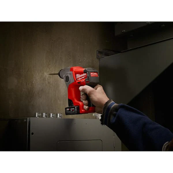 M12 FUEL 12-Volt Lithium-Ion Brushless Cordless 5/8 in. SDS-Plus Rotary Hammer Kit with XC High Output 5.0 Ah Battery - Image 6