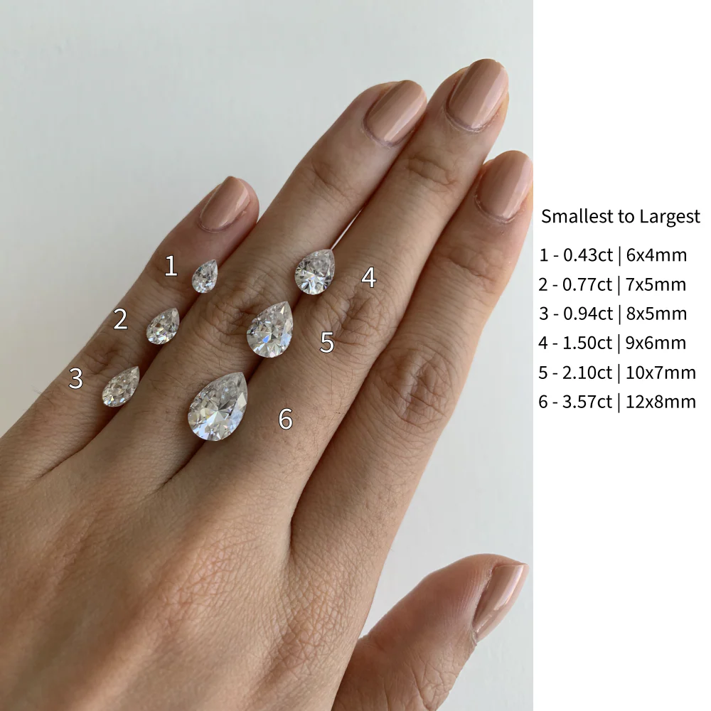 The Pear Moissanite